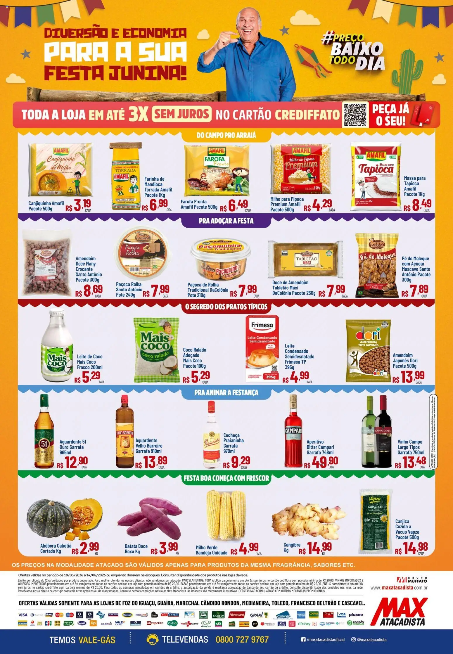 Max Atacadista Folheto - válido de 18.05.2026 | Página: 2 | Produtos: Coco, Alho, Vinho, Pneus