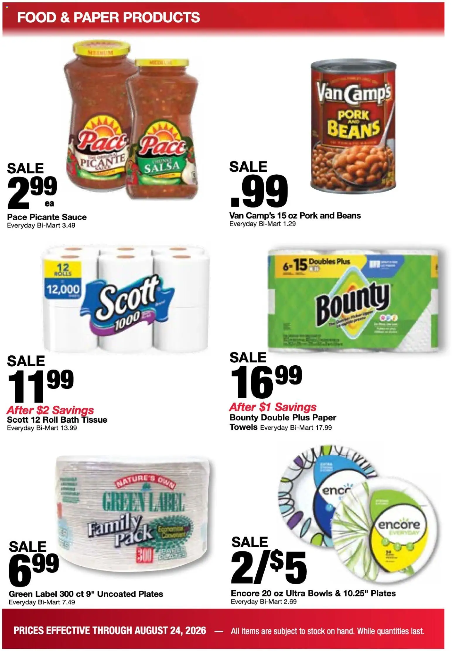 Bi-Mart Weekly Ad - valid from 08/18/2026 | Page: 8 | Products: Bath, Pork, Sauce, Beans