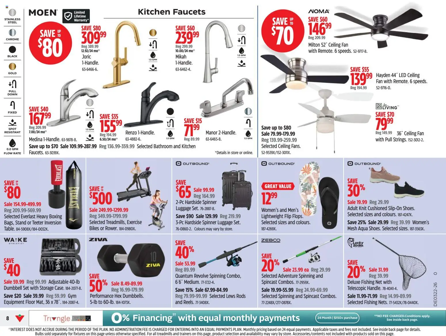 Canadian Tire flyer valid from 28.05.2026 | Page: 8 | Products: Luggage, Fan