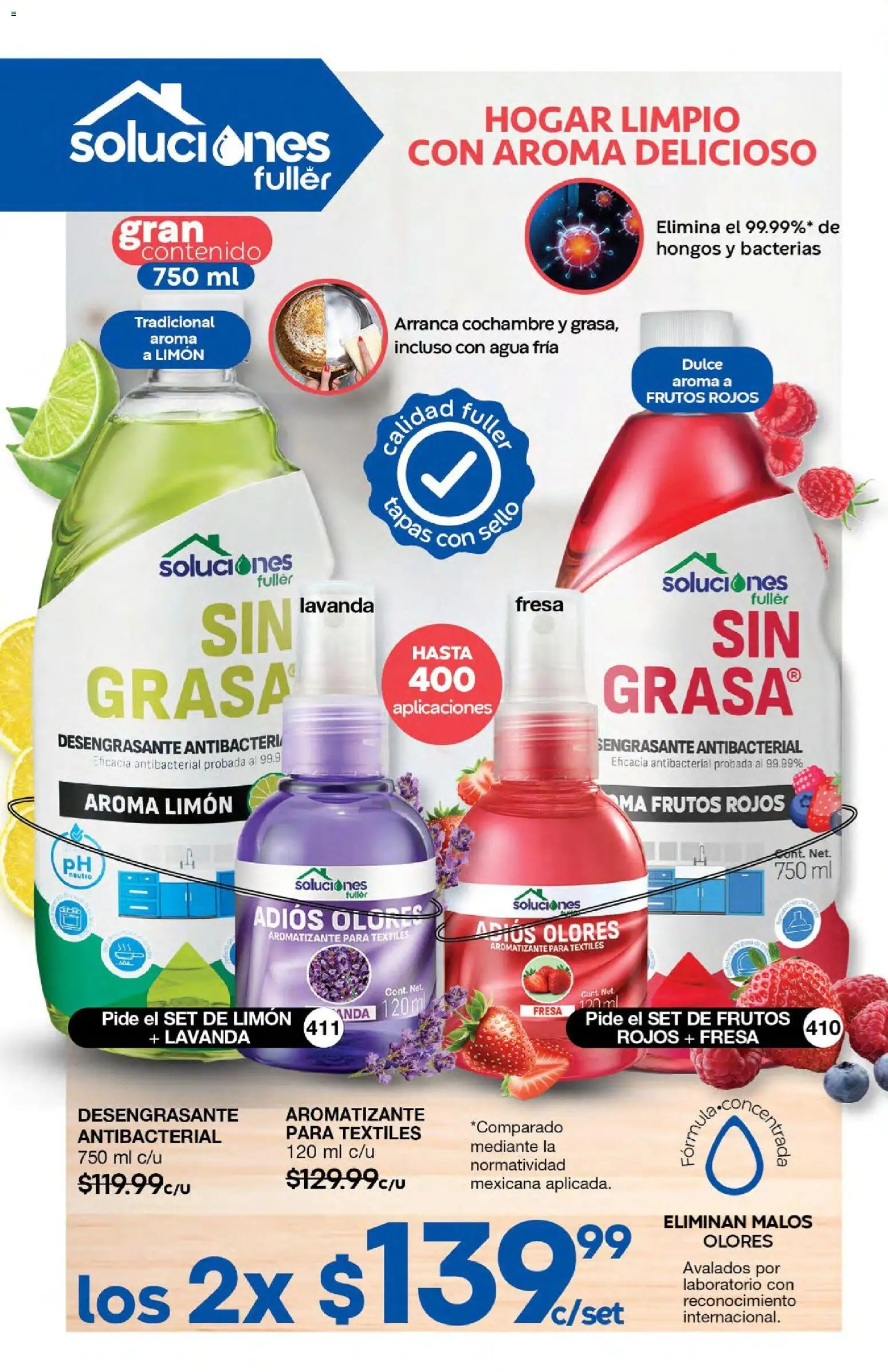 Nuevas ofertas de Fuller válidas en toda la República Mexicana desde el 24.06.2026. ¡Encuentra las mejores ofertas en Fuller campaña 6 2026! | Página: 65 | Productos: Agua, Limón, Hongos, Desengrasante