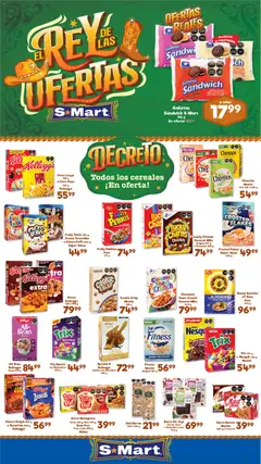 Vista previa de S-Mart folleto Ofertas de feria Matamoros, nuevo folleto de la tienda, válido en México a partir del 24/07/2026