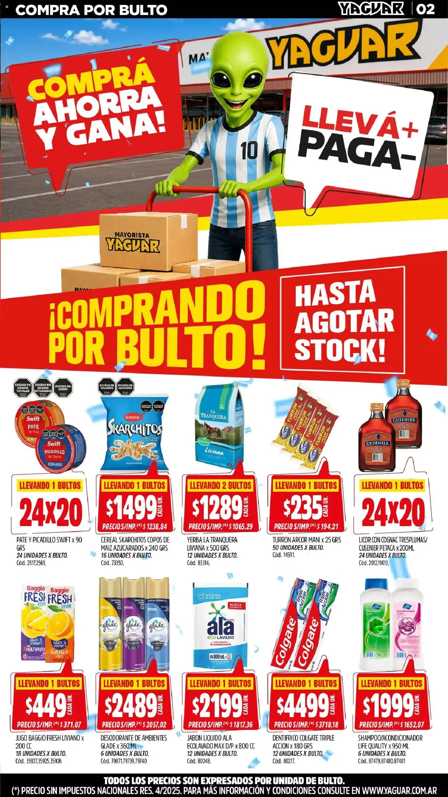 Yaguar catálogo │ válido desde el 29/06/2026 | Página: 3 | Productos: Yerba, Maiz, Jabón, Picadillo