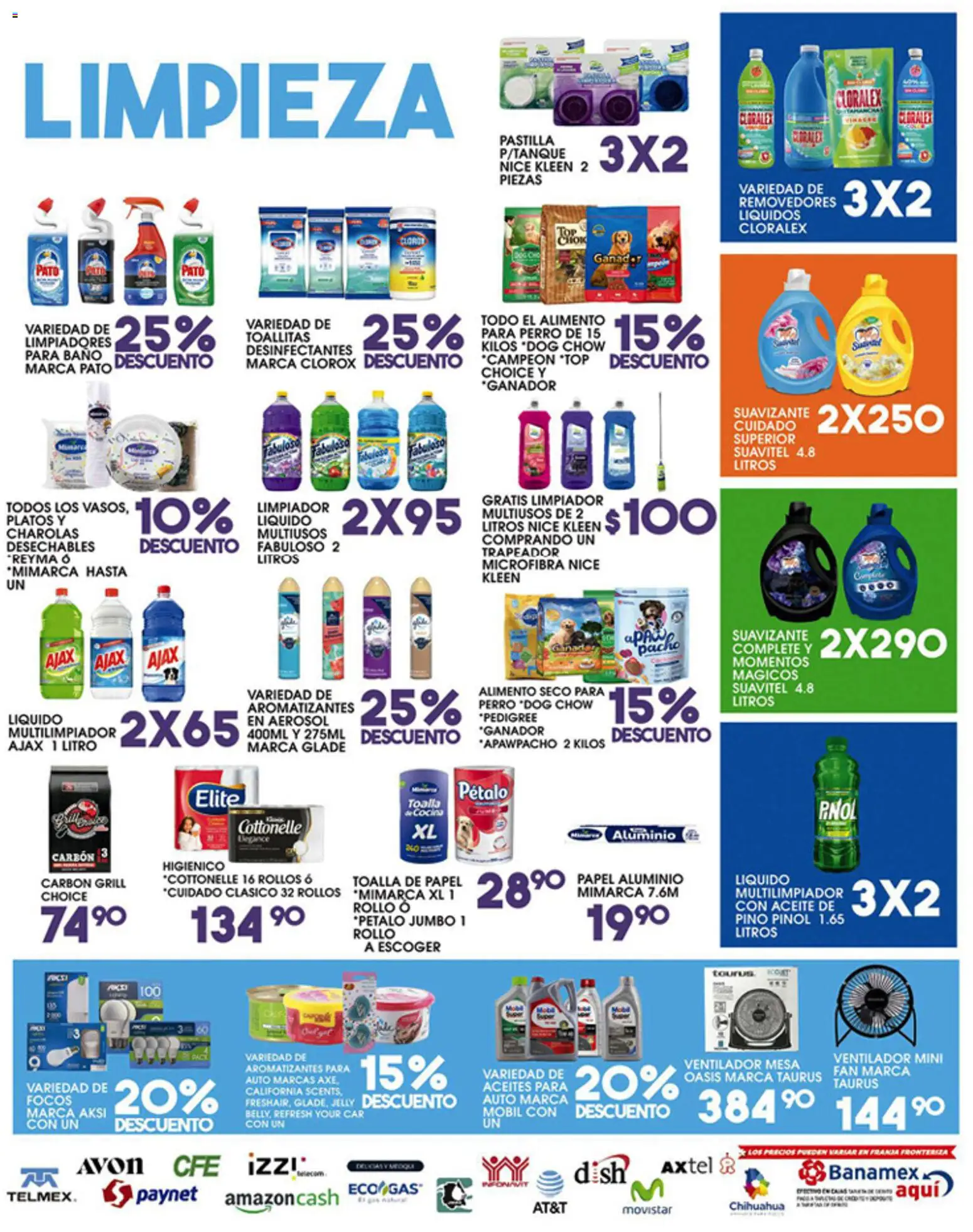 Nuevas ofertas de Alsuper válidas en toda la República Mexicana desde el 05.06.2026. ¡Encuentra las mejores ofertas en Alsuper folleto Chihuahua-Estado! | Página: 5 | Productos: Ventilador, Limpiador, Top, Mesa