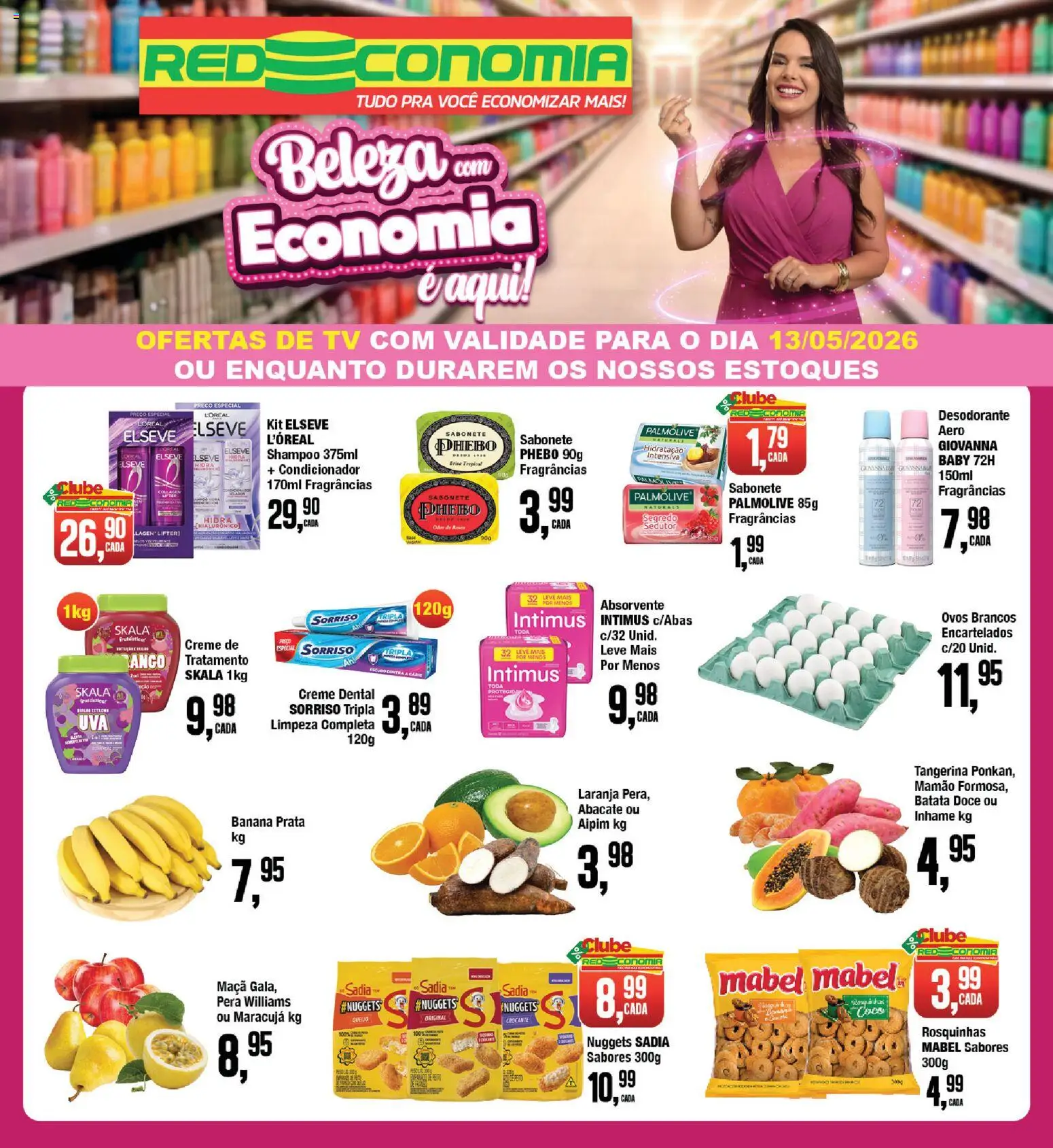 RedEconomia Folheto - válido de 12.05.2026 | Página: 1 | Produtos: Coco, Maracujá, Pera, Batata