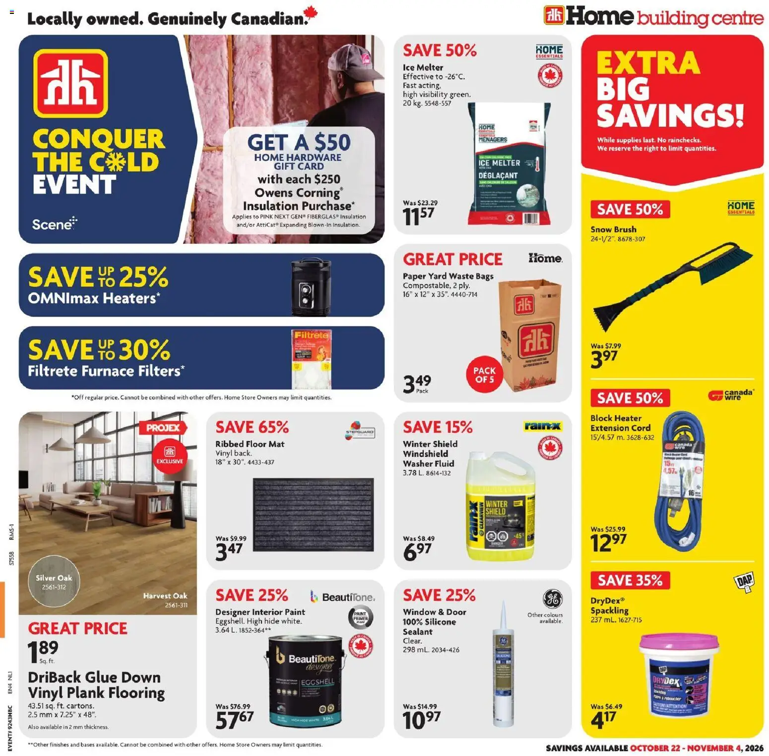 Home Hardware flyer valid from Oct 22, 2026 | Page: 1