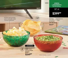 Vista previa de Juego de 3 tazones fútbol vidrio., Juego de 3 tazones fútbol vidrio., nuevo folleto de la tienda, válido en México a partir del 08.05.2026 | Página: 7 | Productos: Juego, Bowl
