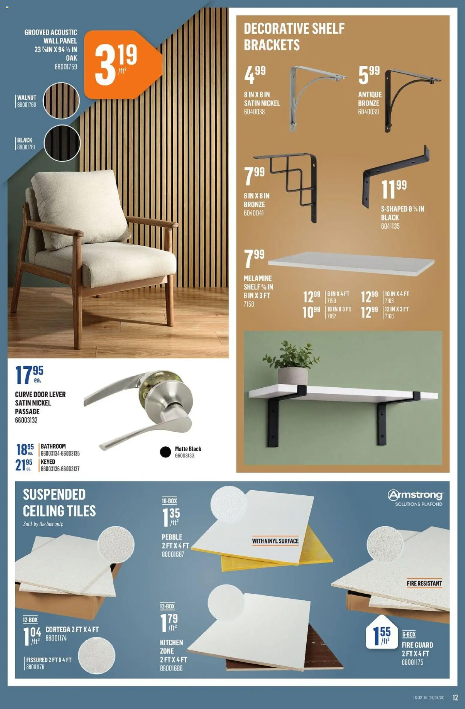 Canac flyer valid from Aug 6, 2026 | Page: 12 | Products: Shelf, Box