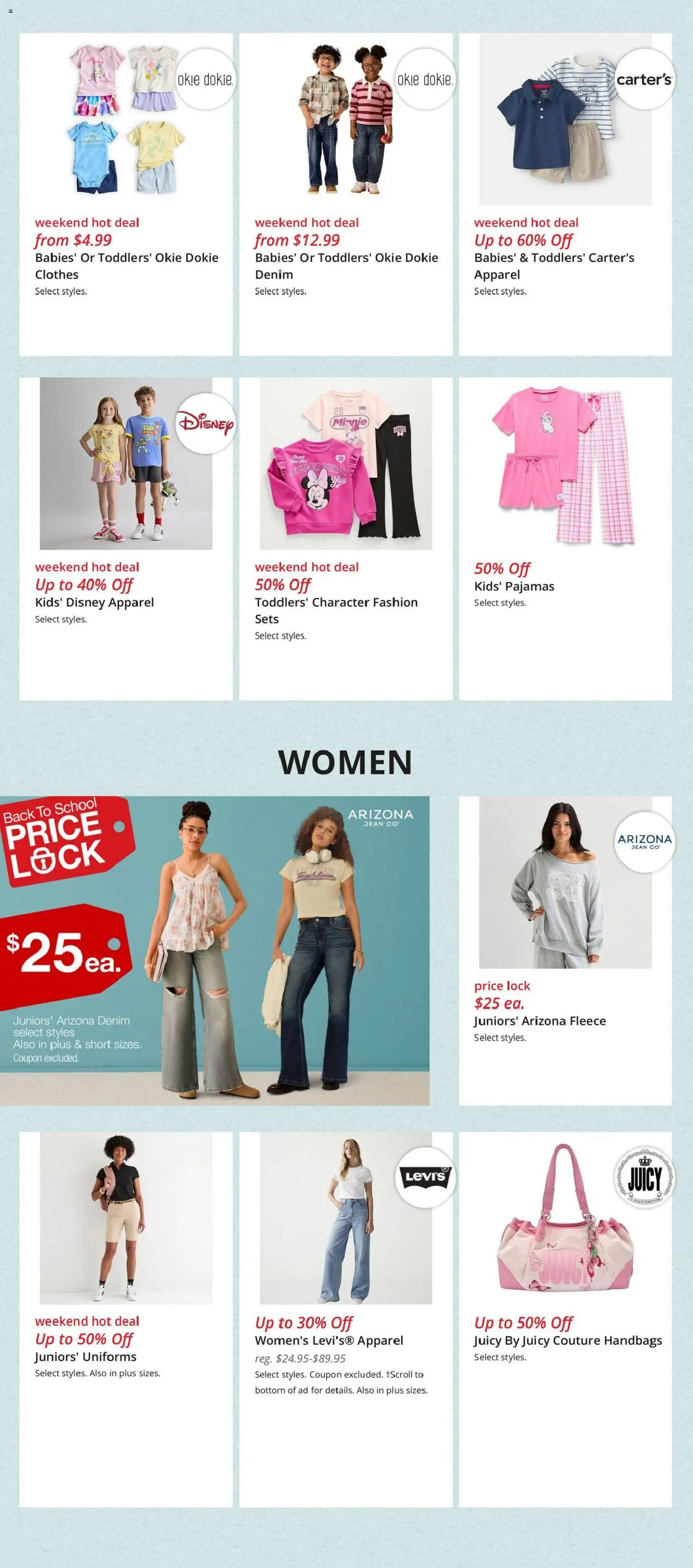 JCPenney Ad - valid from 08/07/2026 | Page: 3 | Products: Kids' pajamas, Clothes, Pajamas