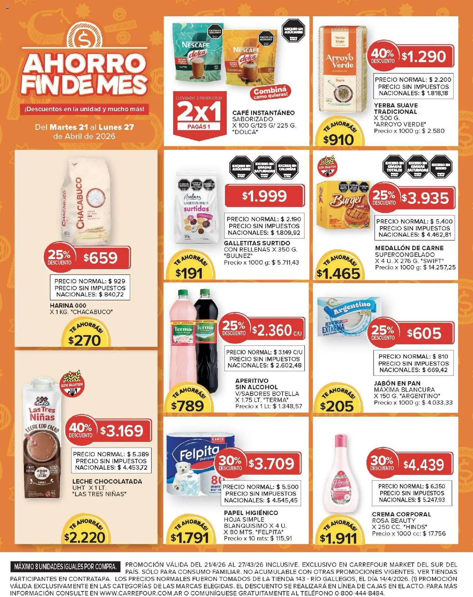 Carrefour Market - Carrefour Market  │ válido desde el 21.04.2026 | Página: 12 | Productos: Teléfono, Botella, Yerba, Jabón