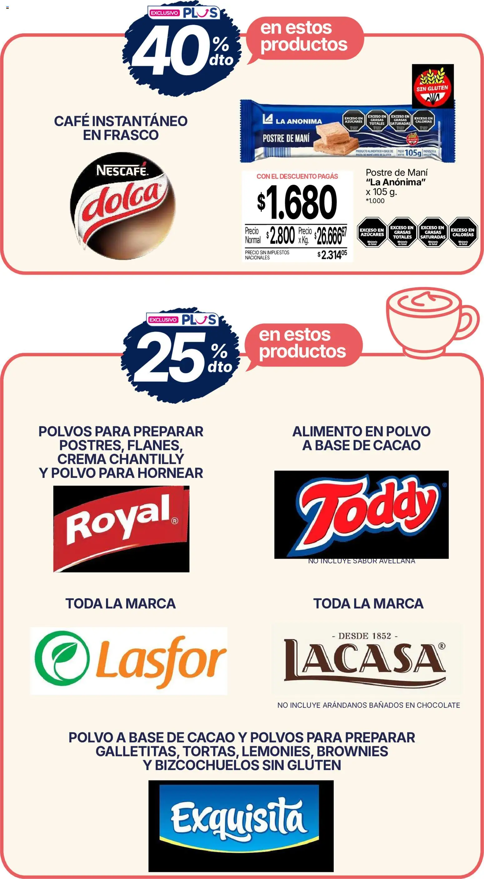La Anonima - Catálogo especiales - amistad │ válido desde el 09/07/2026 | Página: 17 | Productos: Mani, Frasco, Café, Chocolate