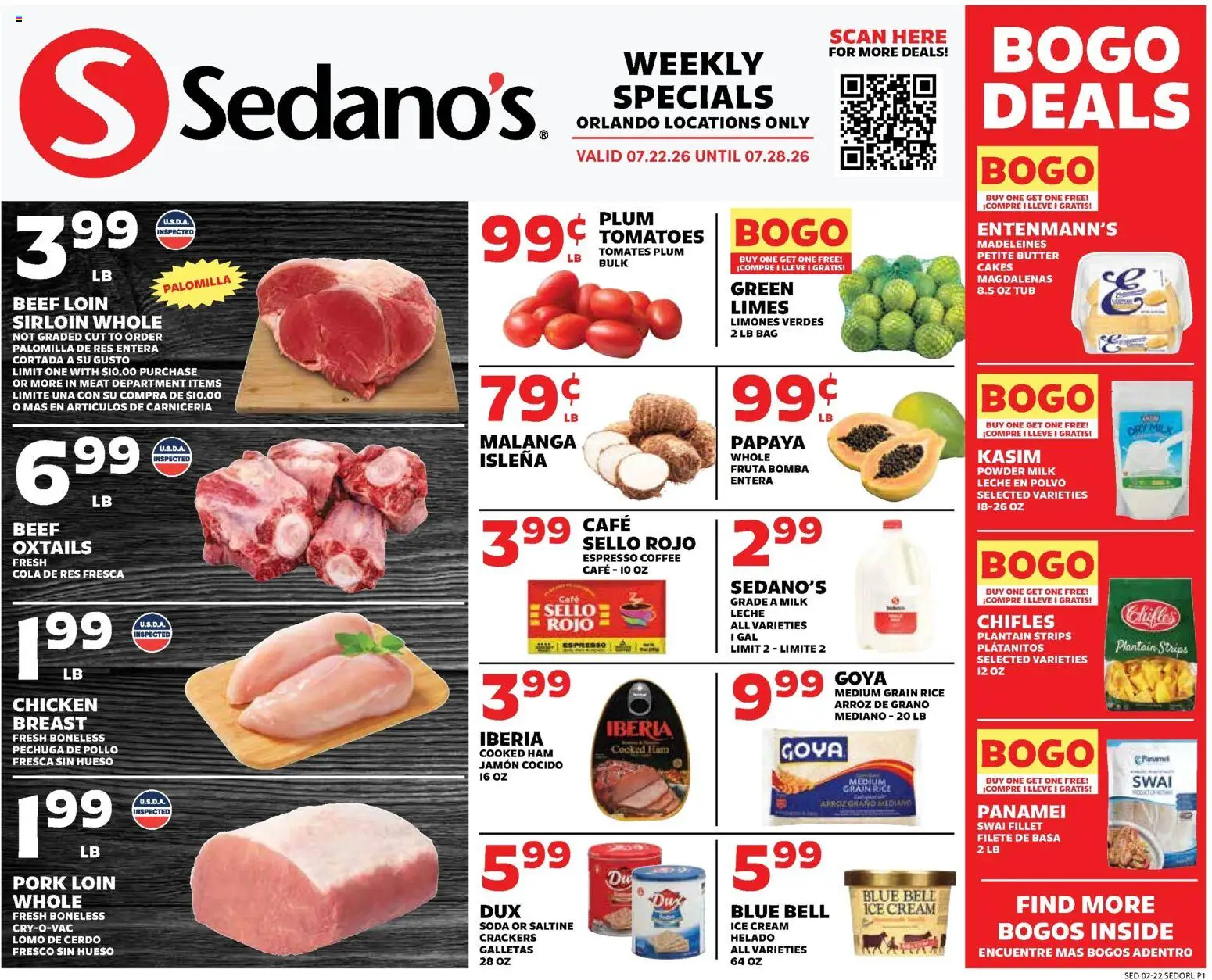 Sedano's Weekly Ad - valid from 07/22/2026 | Page: 1
