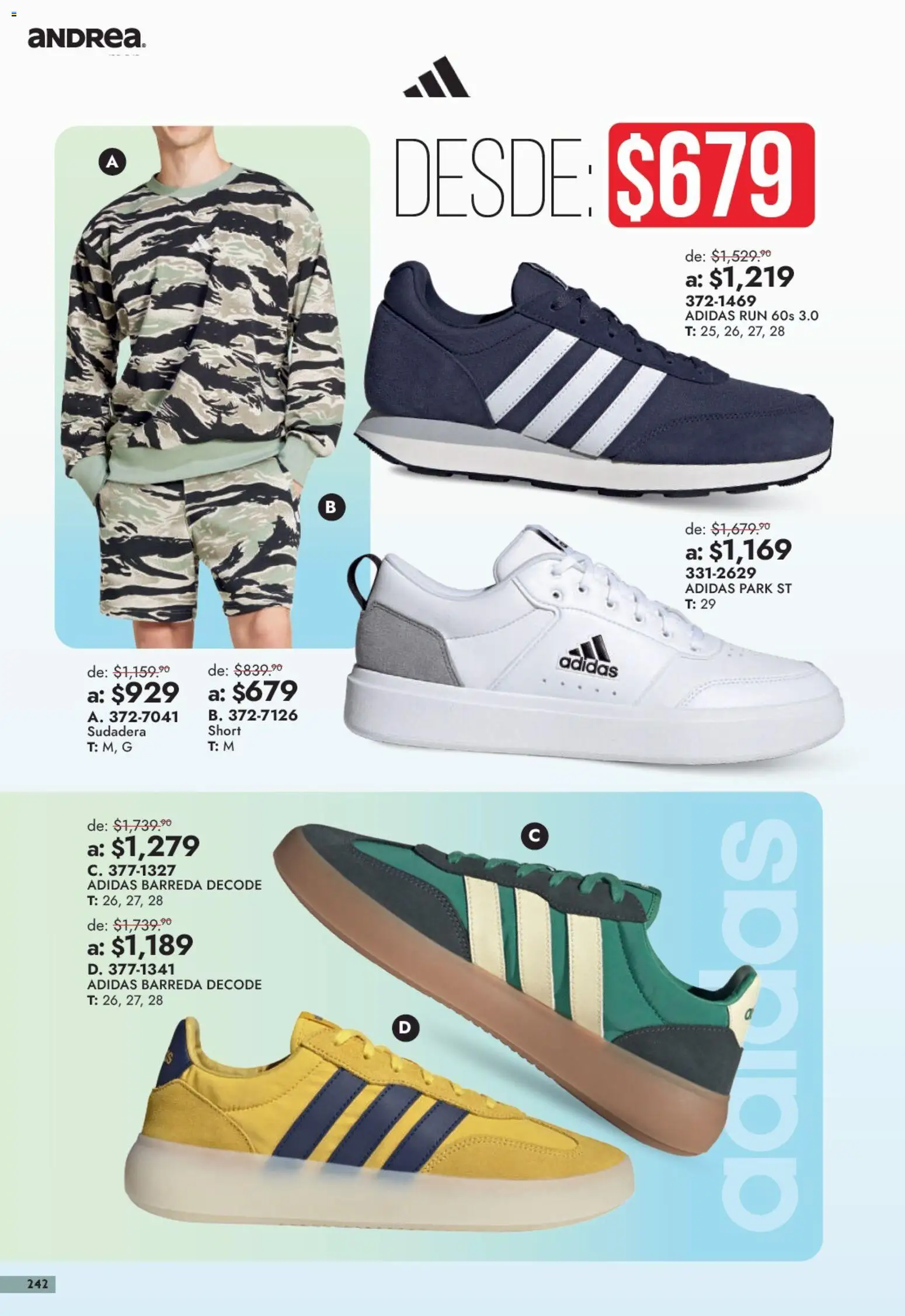 Nuevas ofertas de Andrea válidas en toda la República Mexicana desde el 13/09/2026. ¡Encuentra las mejores ofertas en Andrea catálogo Outlet! | Página: 242 | Productos: Sudadera, Short