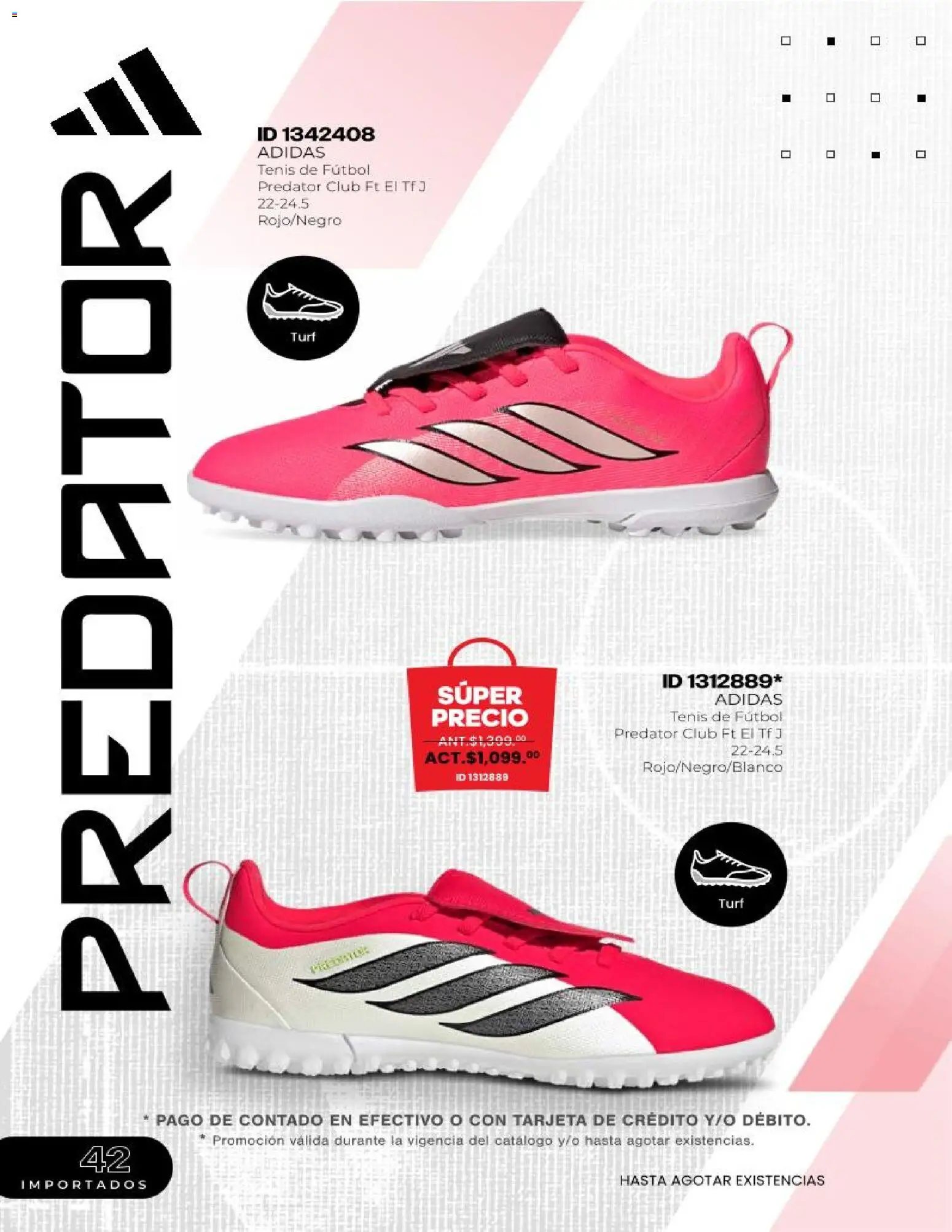 Nuevas ofertas de Price Shoes válidas en toda la República Mexicana desde el 04.06.2026. ¡Encuentra las mejores ofertas en Price Shoes catálogo Fútbol 2026! | Página: 42 | Productos: Tenis