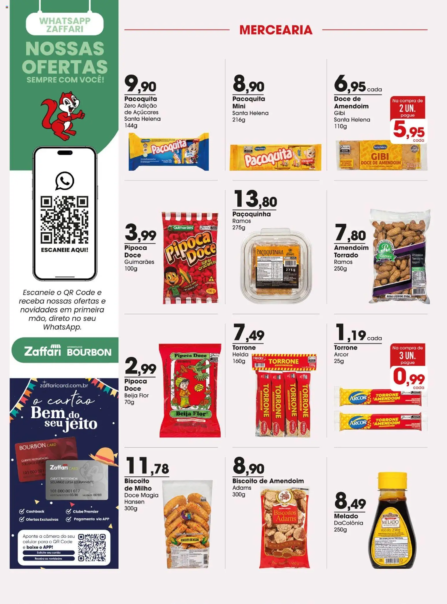 Zaffari Folheto - válido de 11.06.2026 | Página: 10 | Produtos: Vagem, Biscoito, Biscoitos, Pipoca