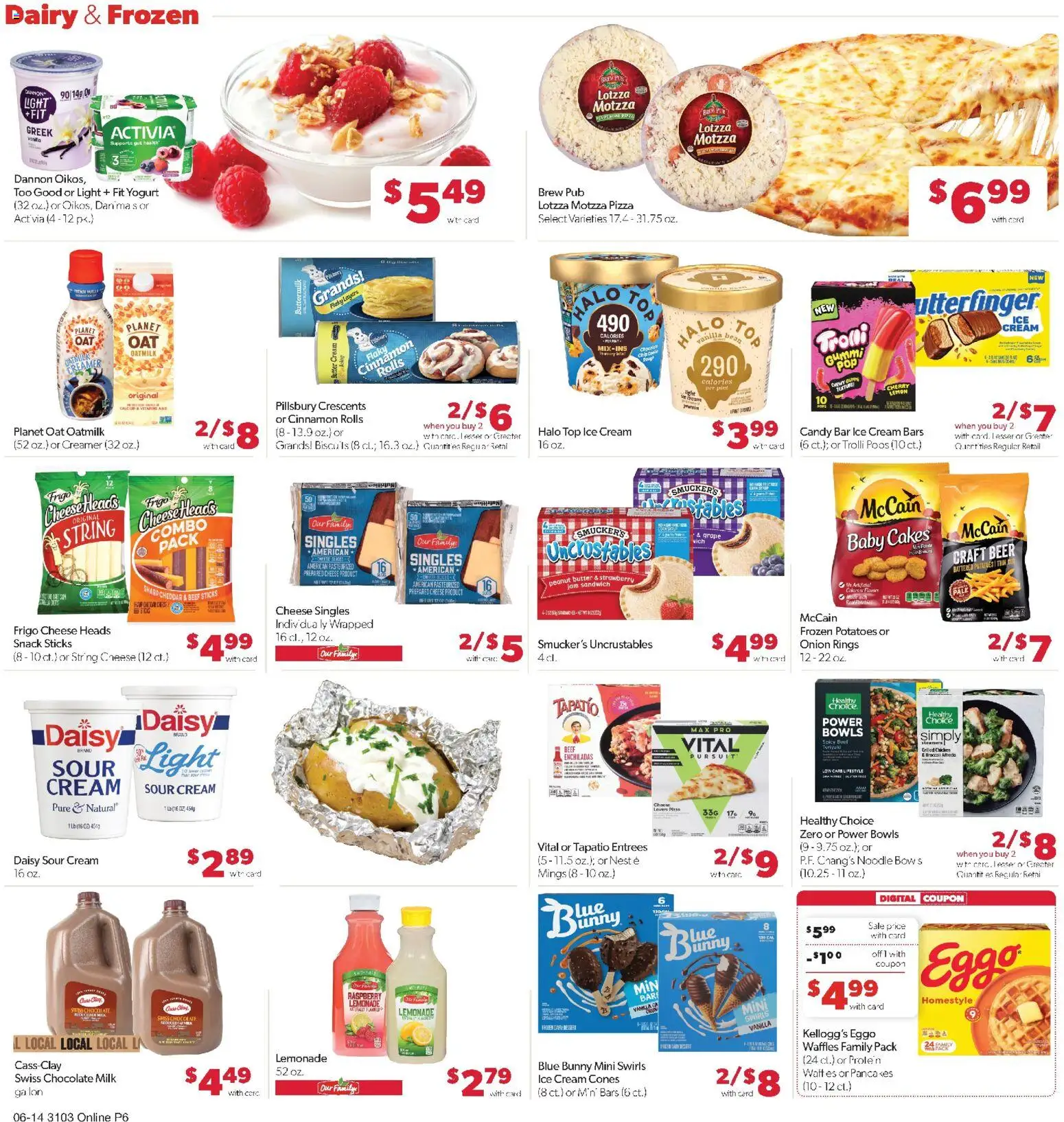 Family Fare Weekly Ad - ND - valid from 14.06.2026 | Page: 12 | Products: Milk, Yogurt, Beef, Potatoes