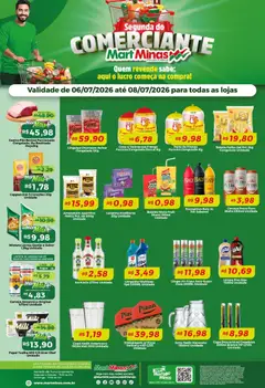 Mart Minas ofertas Segunda do Comerciante - Pré-Visualização do folheto da loja Mart Minas, válido de 06/07/2026
