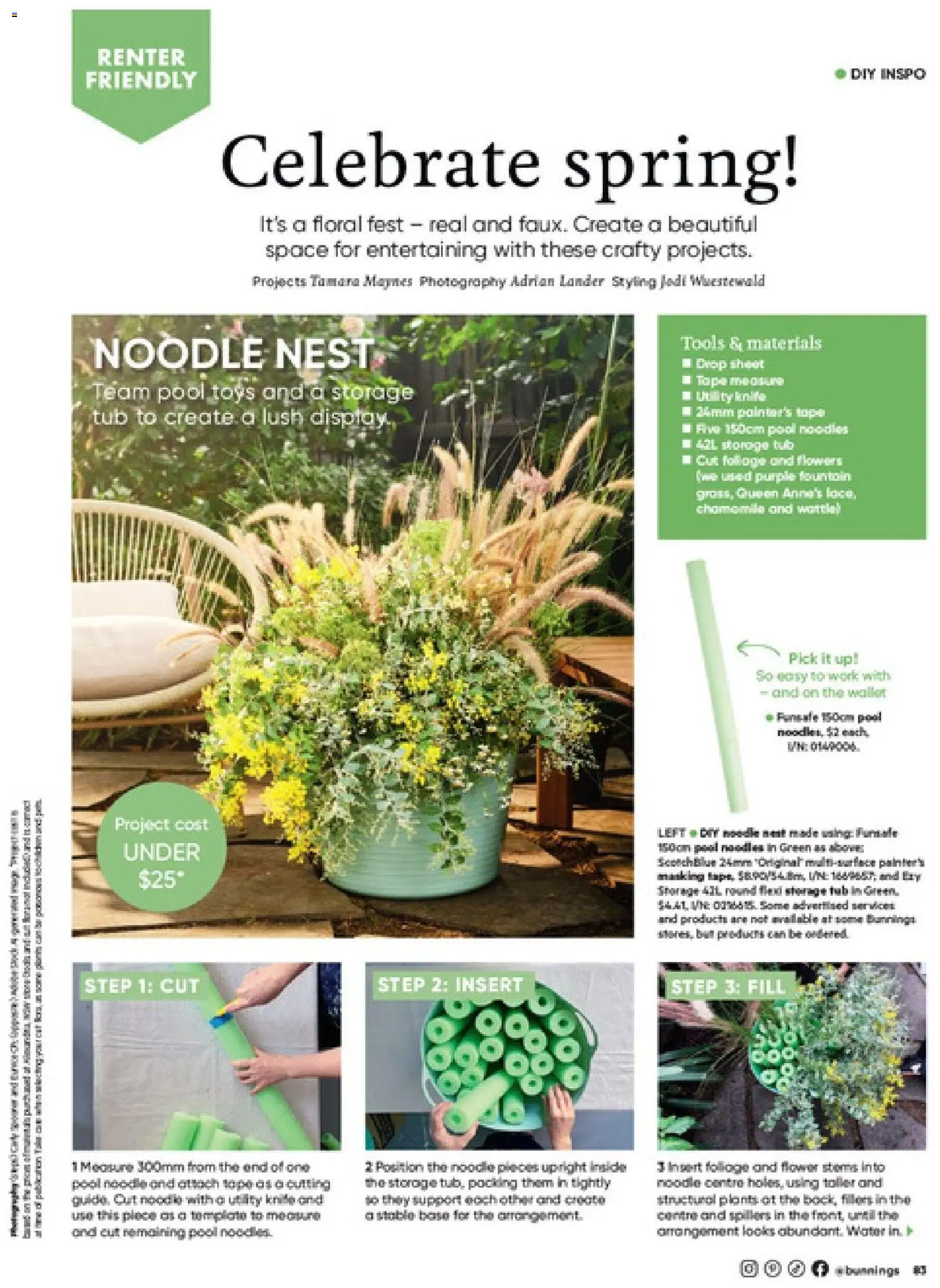 Bunnings Warehouse catalogue - valid from 01/09/2026 | Page: 83 | Products: Flowers, Noodles, Toys, Tools