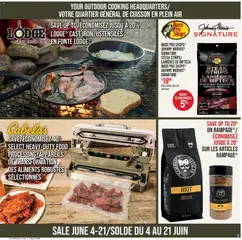 Preview of Cabelas weekly flyer / circulaire from shop Cabelas valid from 04.06.2026 | Page: 9 | Products: Beef, Iron, Coffee, Chicken