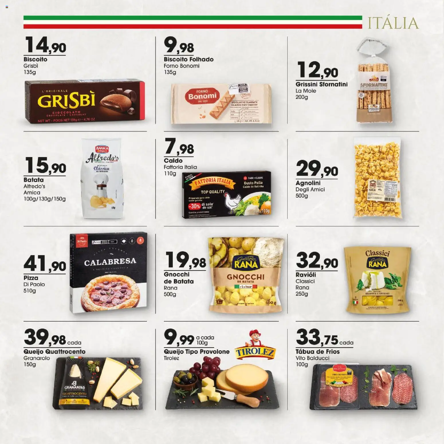 Zaffari Folheto - válido de 06/08/2026 | Página: 4 | Produtos: Queijo, Pizza, Batata, Sal