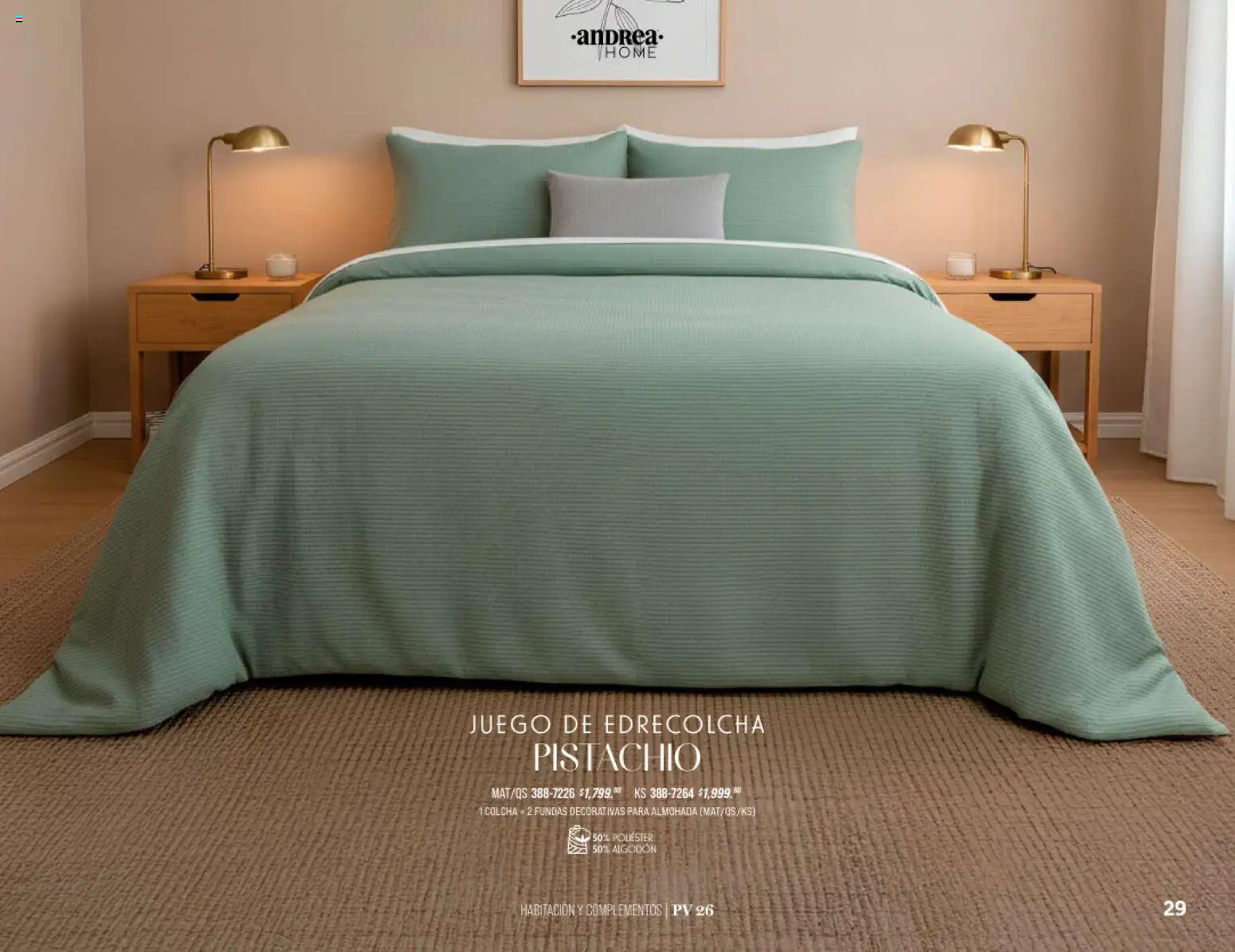 Nuevas ofertas de Andrea válidas en toda la República Mexicana desde el 25/01/2026. ¡Encuentra las mejores ofertas en Andrea catálogo Home! | Página: 29 | Productos: Juego, Algodón, Almohada