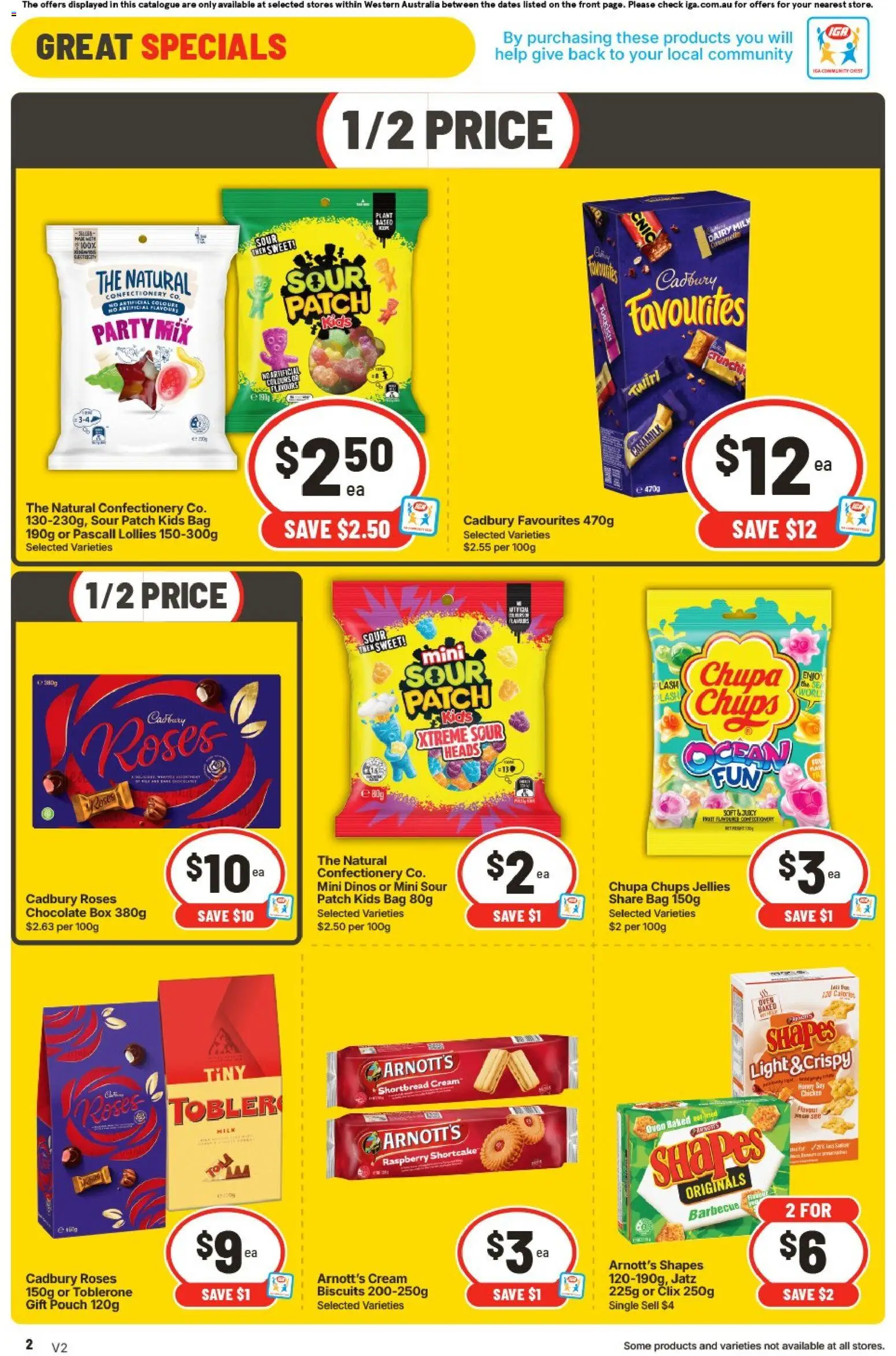 IGA catalogue - valid from 12/08/2026 | Page: 2 | Products: Light, Chocolate, Chips, Raspberry