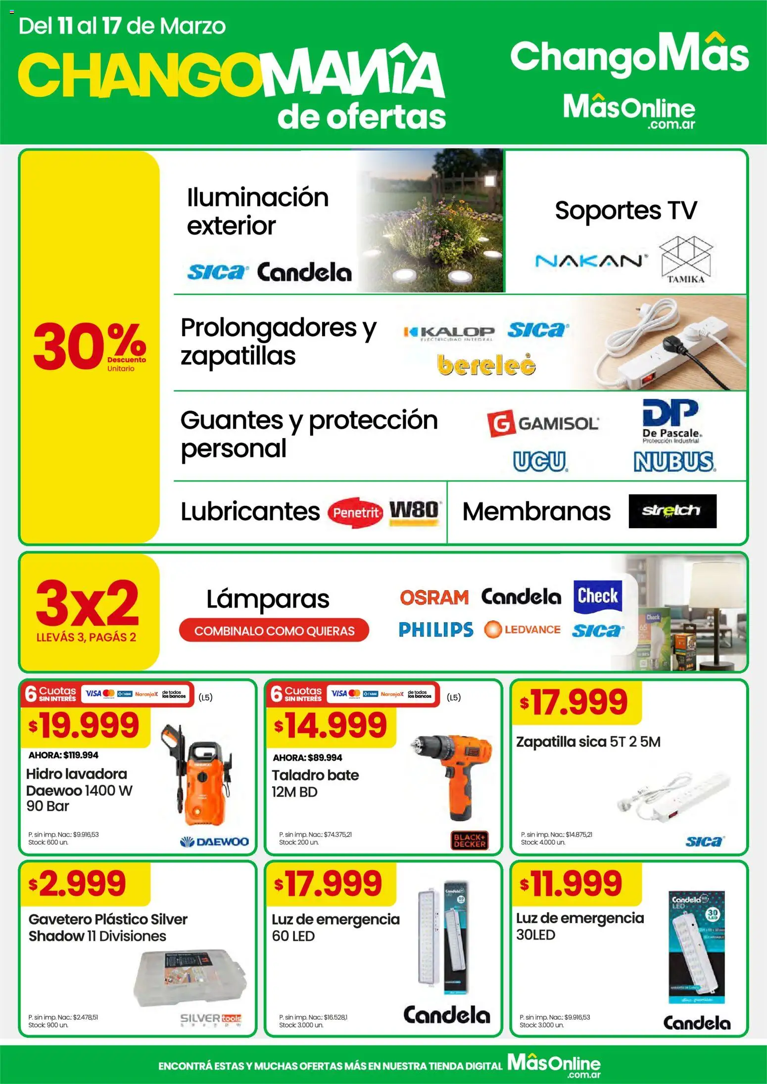 Punto Mayorista catálogo │ válido desde el 11.03.2026 | Página: 10 | Productos: Luz de emergencia, Lavadora, Taladro, Zapatillas