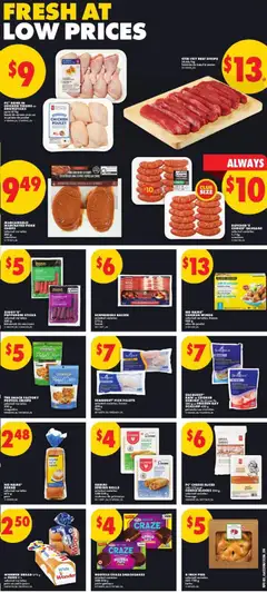 Preview of No Frills weekly flyer / circulaire from shop No Frills valid from Jun 25, 2026 | Page: 3 | Products: Fish, Chips, Cheese, Bread