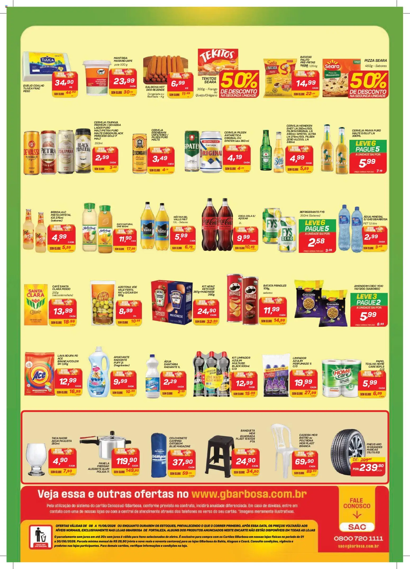 Gbarbosa Folheto - válido de 08.06.2026 | Página: 2 | Produtos: Pó, Cadeira, Pneus, Açúcar