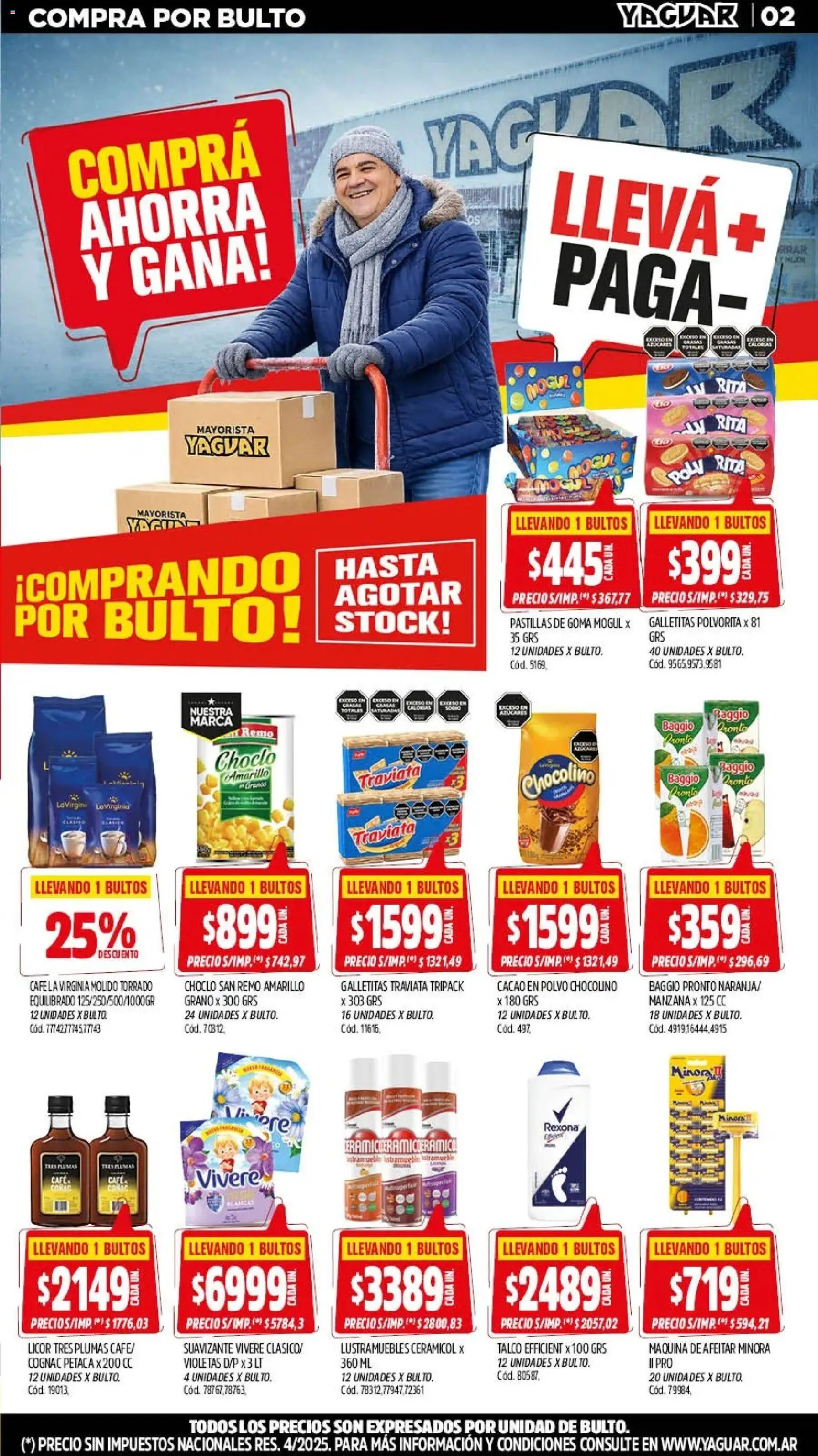 Yaguar - Oferta Semanal Jujuy │ válido desde el 27/07/2026 | Página: 2 | Productos: Lustramuebles, Galletitas, Café, Suavizante
