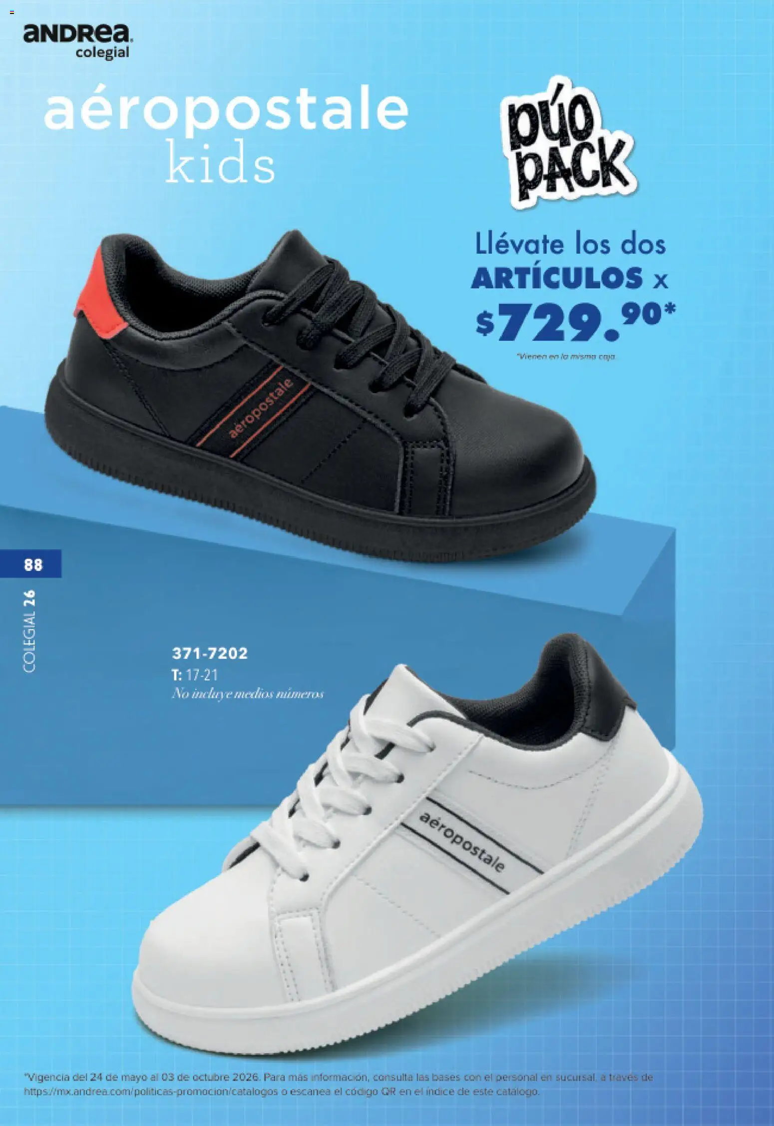 Nuevas ofertas de Andrea válidas en toda la República Mexicana desde el 23/05/2026. ¡Encuentra las mejores ofertas en Andrea catálogo Colegial! | Página: 88