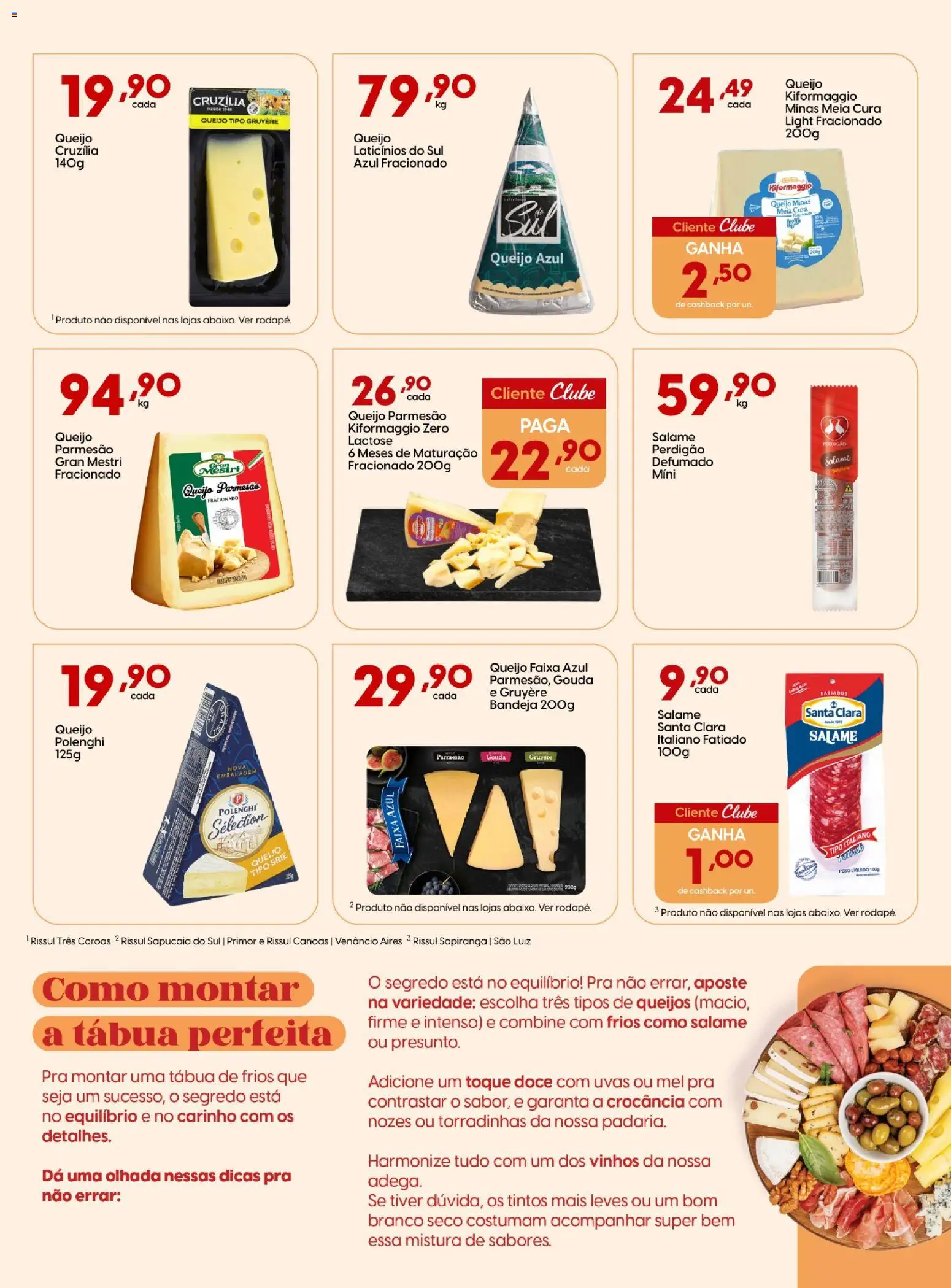 Rissul Folheto - válido de 05.06.2026 | Página: 8 | Produtos: Queijo, Salame, Brie, Nozes