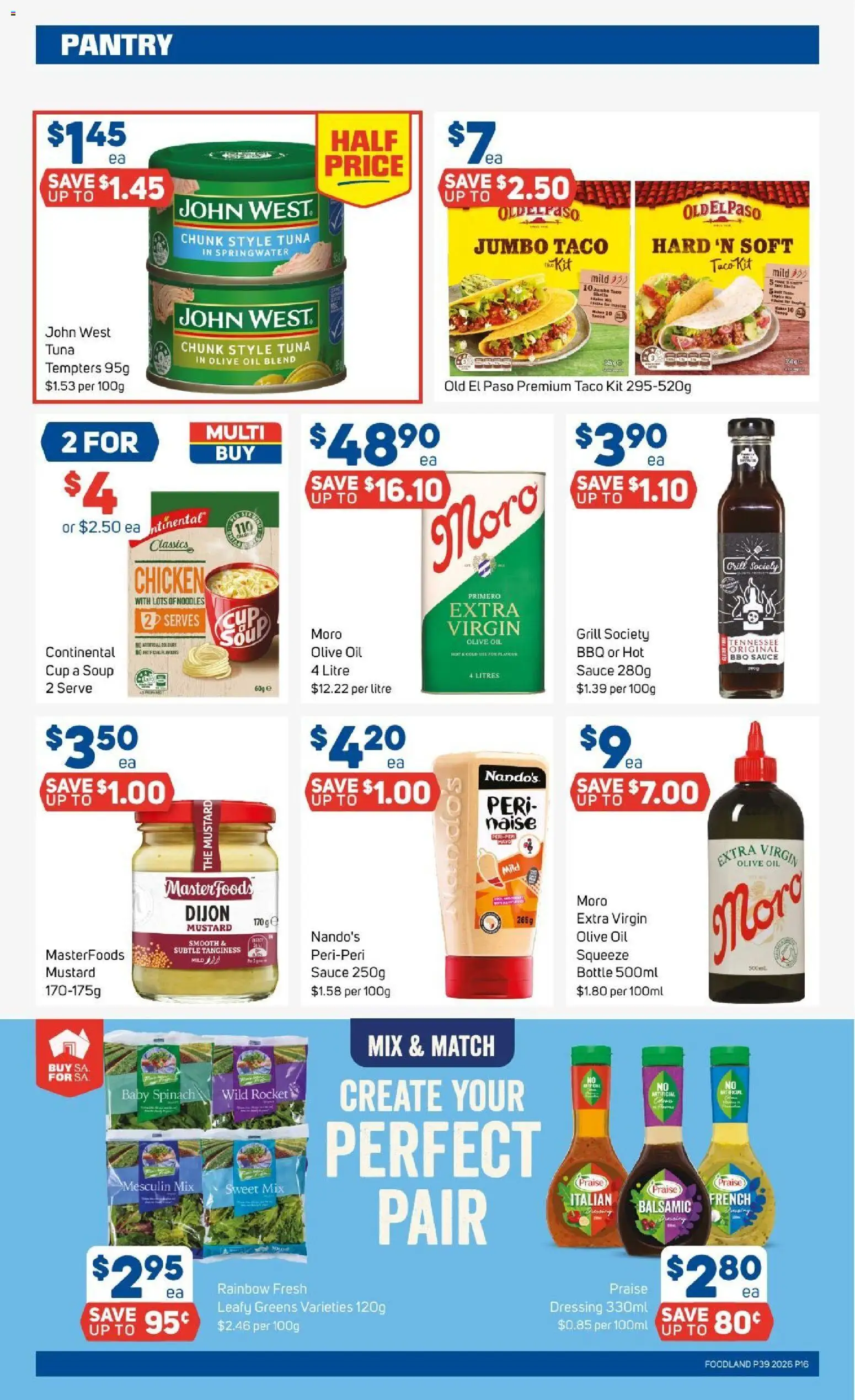 Foodland catalogue - valid from 23/09/2026 | Page: 16 | Products: Mustard, Noodles, Soup, Grill