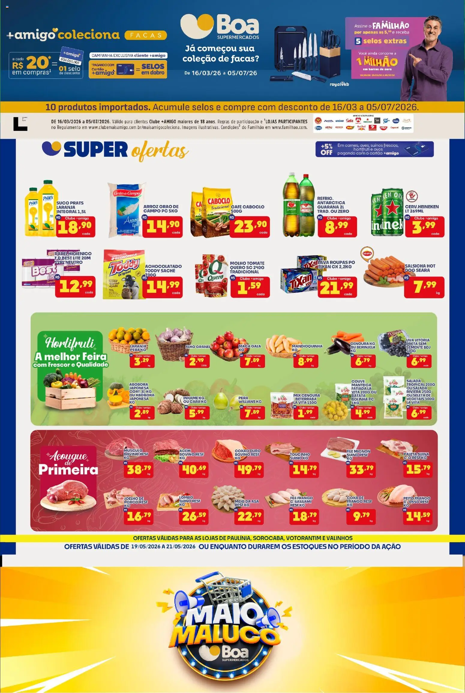 Boa Supermercados Folheto - válido de 19.05.2026 | Página: 1 | Produtos: Pera, Beterraba, Pó, Ovos