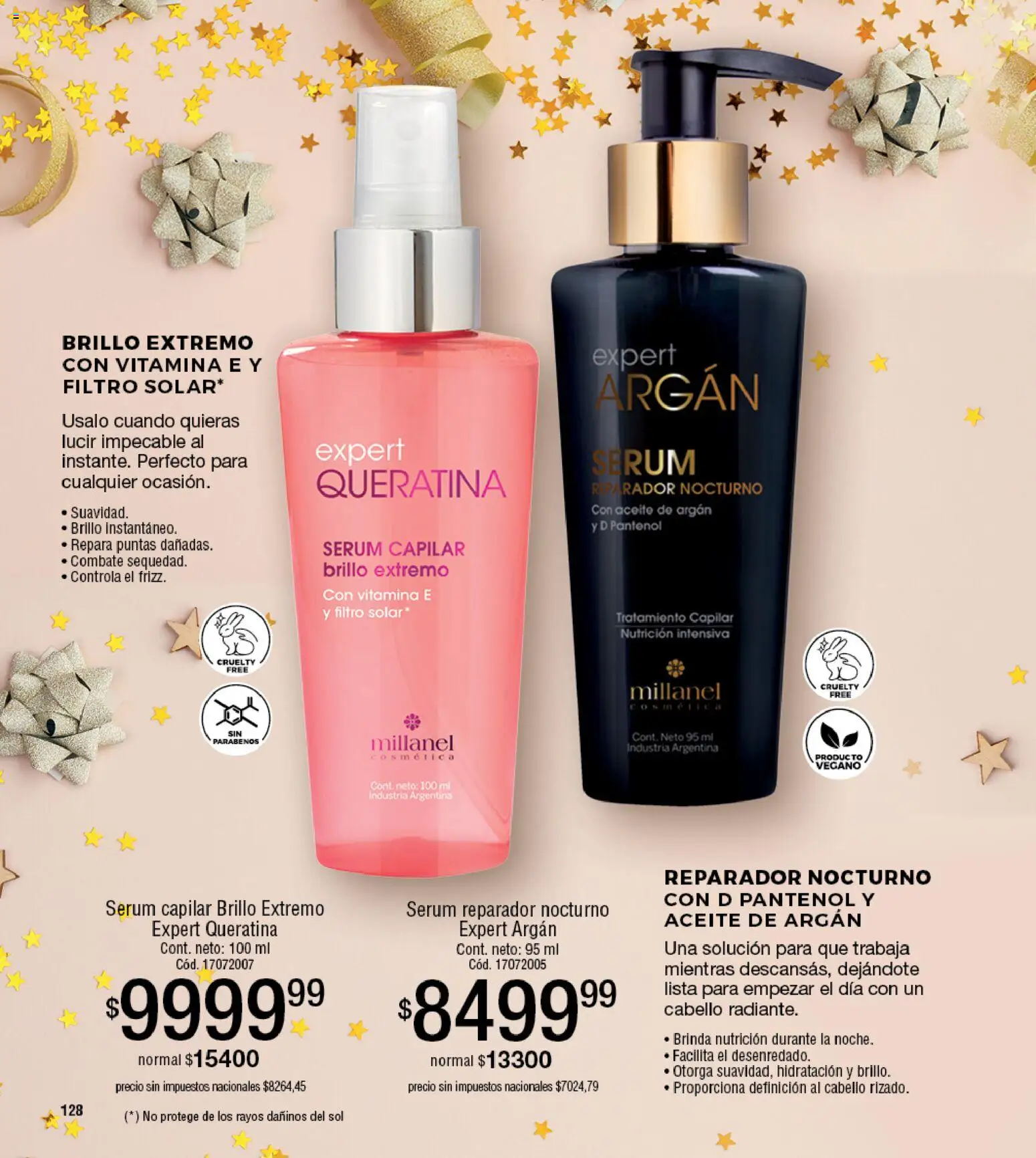 Millanel - Catálogo │ válido desde el 30/03/2026 | Página: 128 | Productos: Aceite, Serum, Brillo