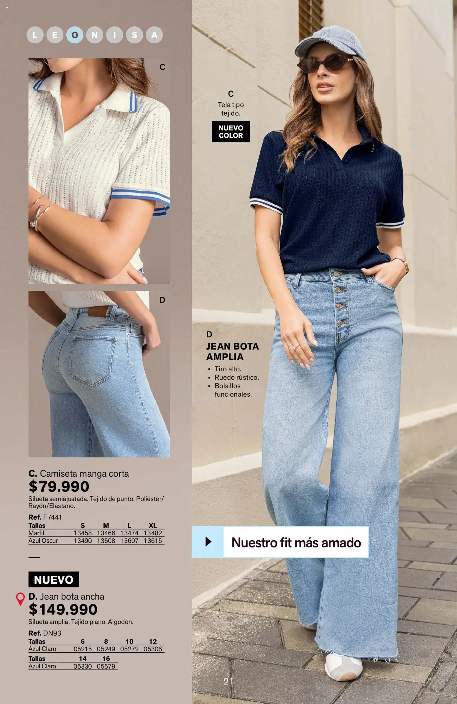 Leonisa revista - valida desde el 15/07/2026 | Página: 21 | Productos: Jean, Camiseta