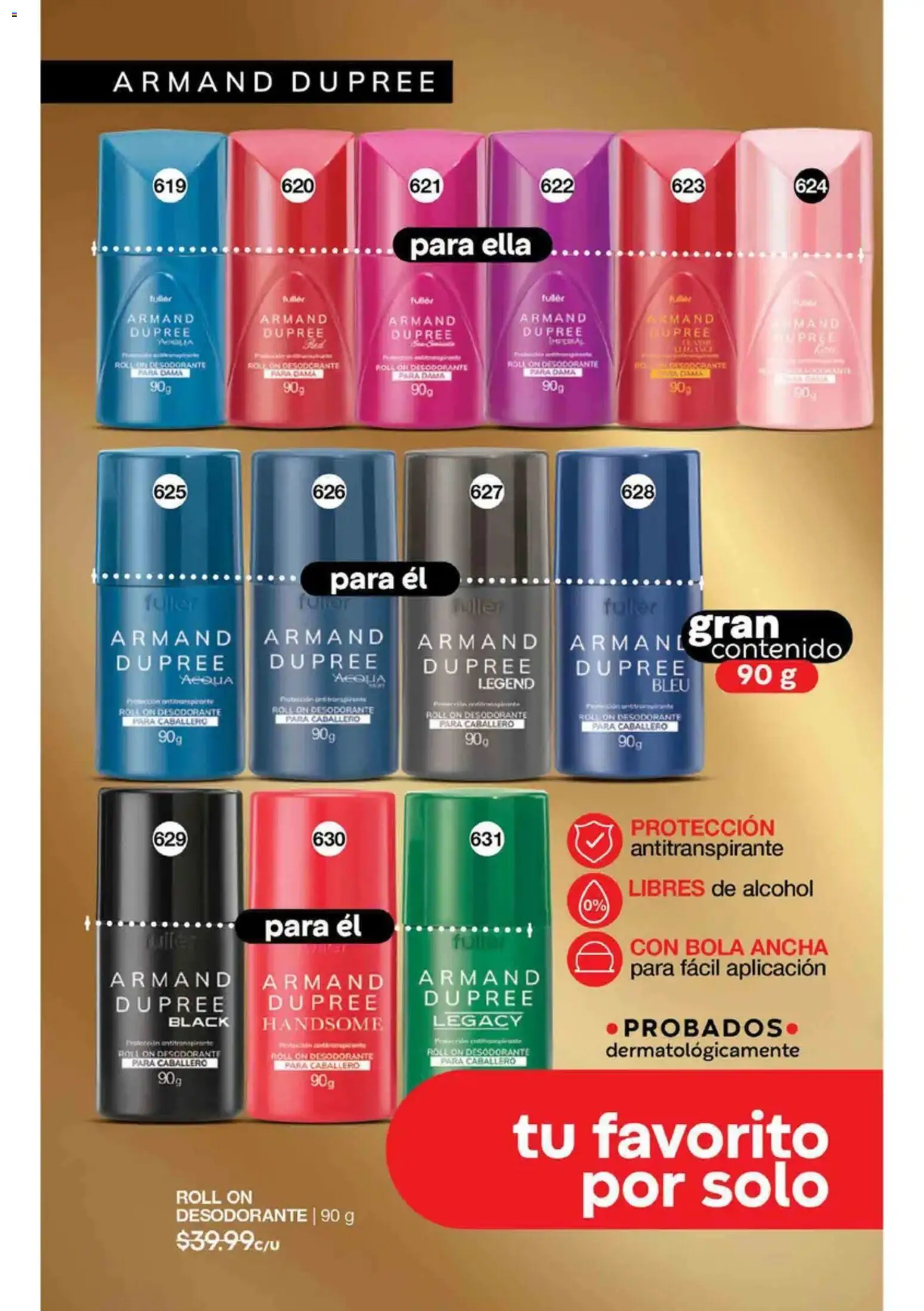 Nuevas ofertas de Fuller válidas en toda la República Mexicana desde el 19/08/2026. ¡Encuentra las mejores ofertas en Fuller campaña 10 2026! | Página: 52 | Productos: Desodorante, Antitranspirante, Alcohol