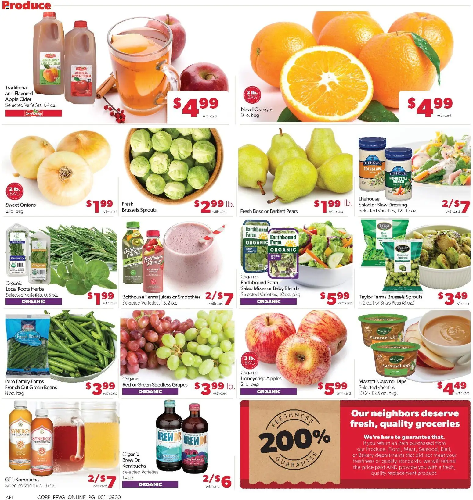 Family Fare Weekly Ad - valid from 09/20/2026 | Page: 5 | Products: Bakery, Apples, Beans, Pears
