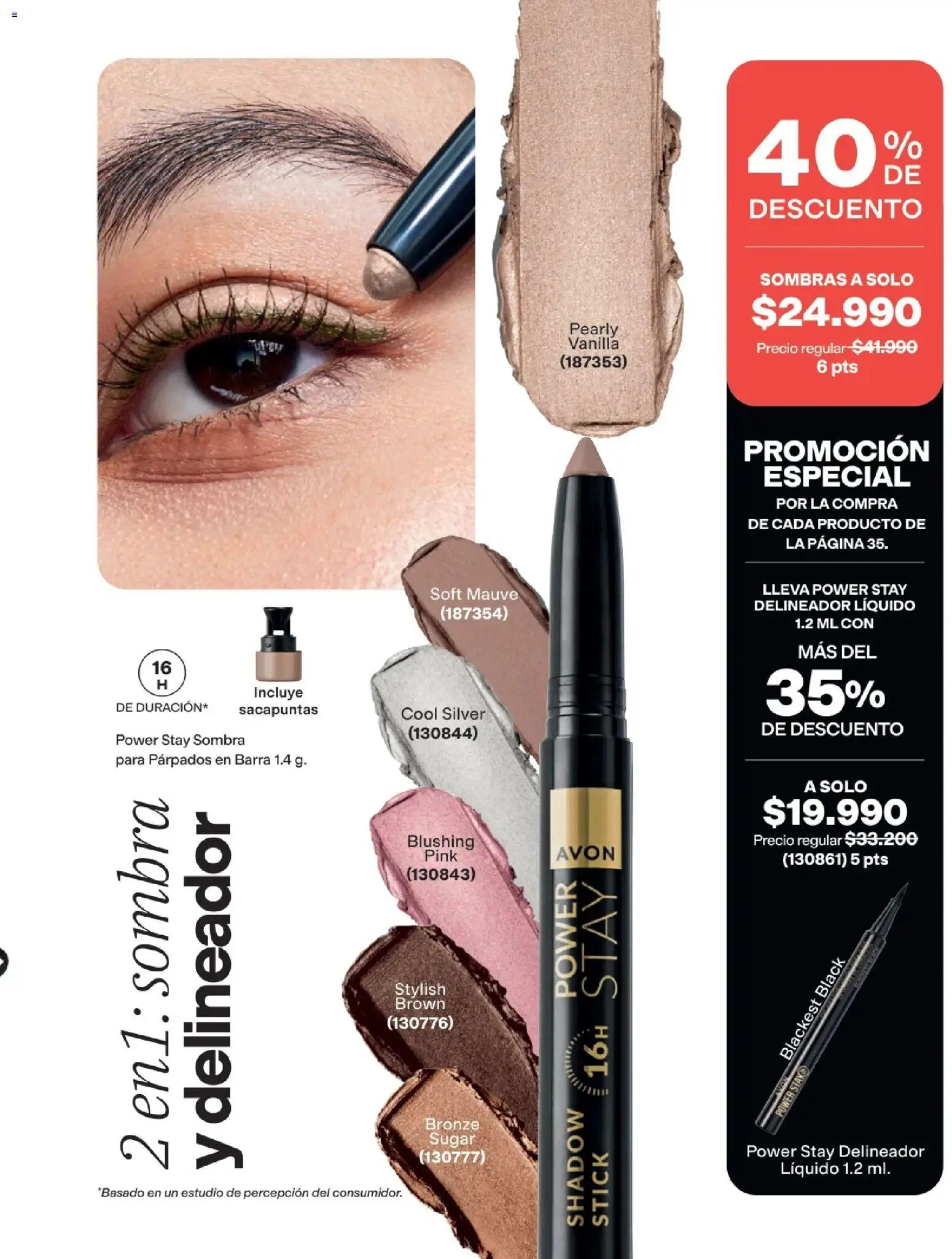 Avon revista - valida desde el 01.08.2026 | Página: 35 | Productos: Sacapuntas, Sombra, Delineador