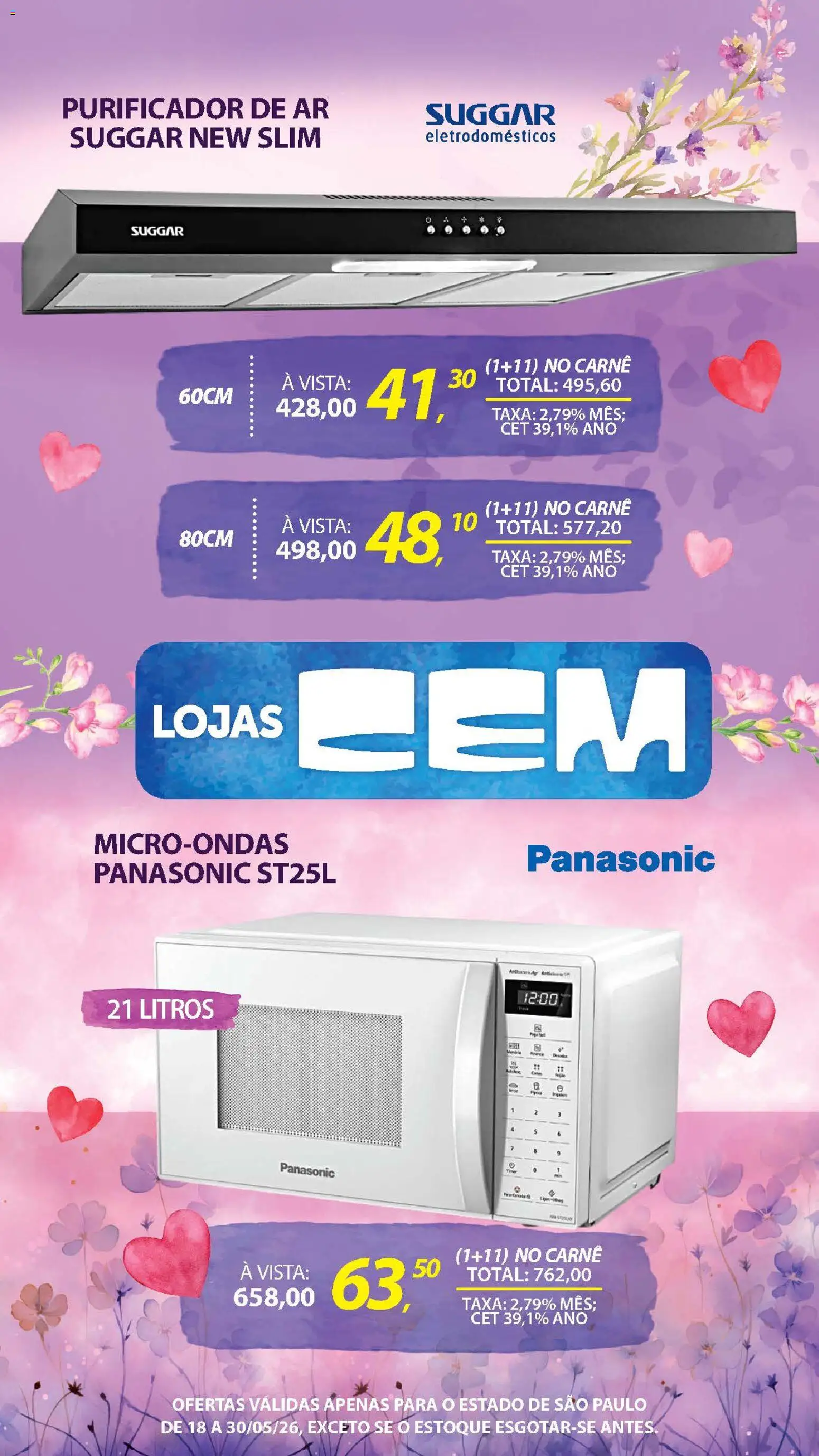 Lojas Cem - Ofertas atuais de 18/05/2026 ? Não perca as melhores promoções! | Brasil
