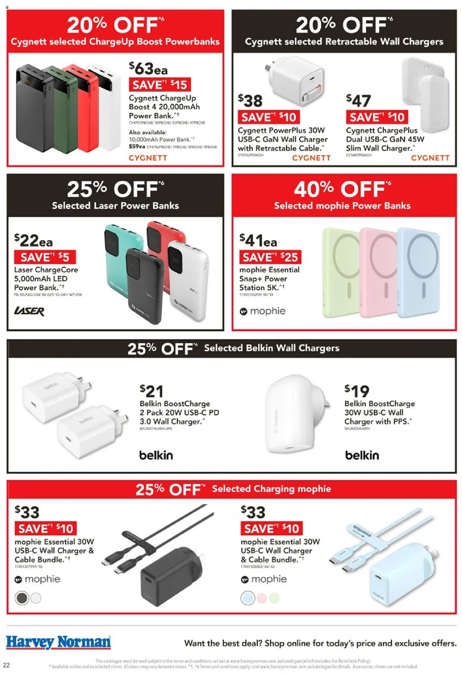 Harvey Norman catalogue - valid from 19.05.2026 | Page: 22 | Products: Charger, Accessories, Cable