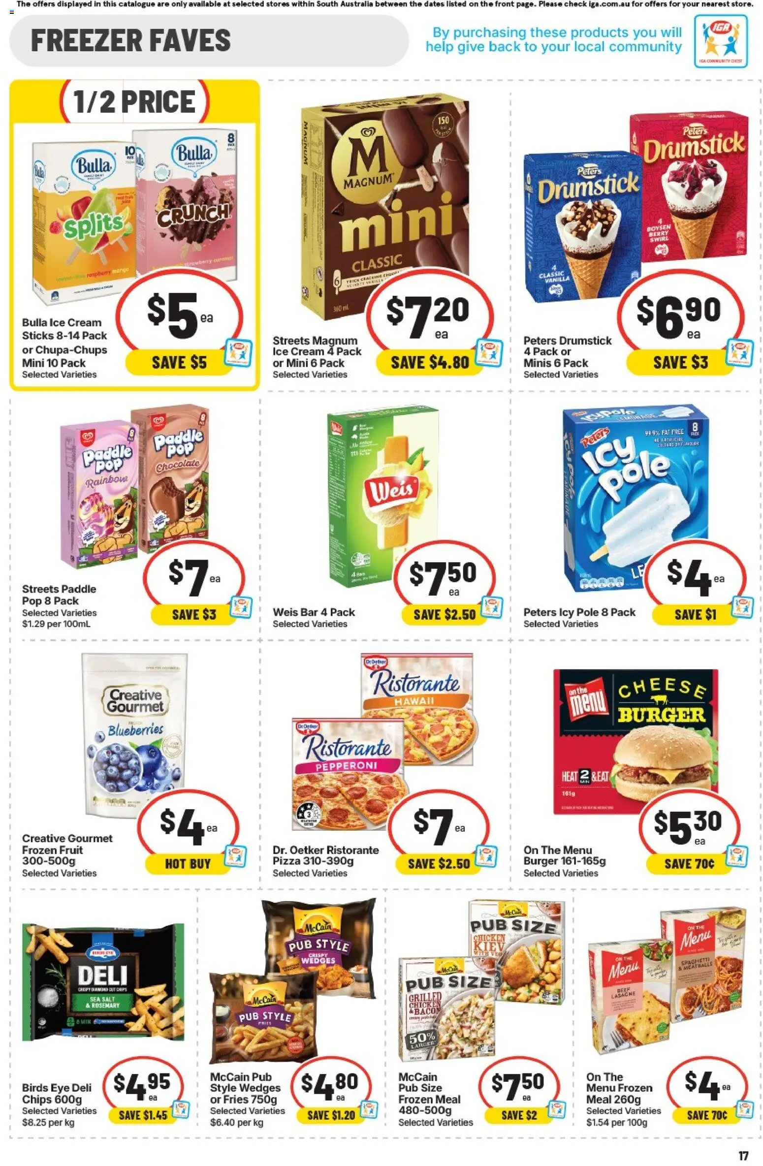 IGA catalogue - valid from 19/08/2026 | Page: 13 | Products: Chocolate, Pizza, Fruit, Blueberries