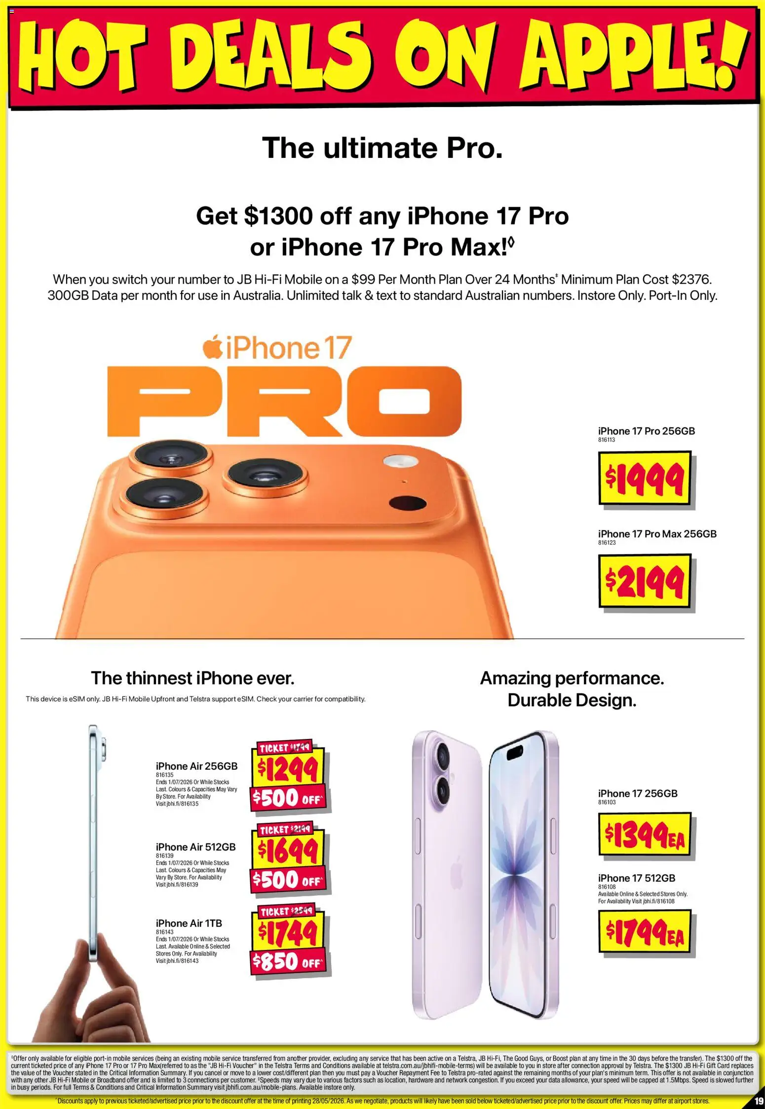 JB Hi-Fi catalogue - valid from 11.06.2026 | Page: 19 | Products: Device, Iphone, Mobile