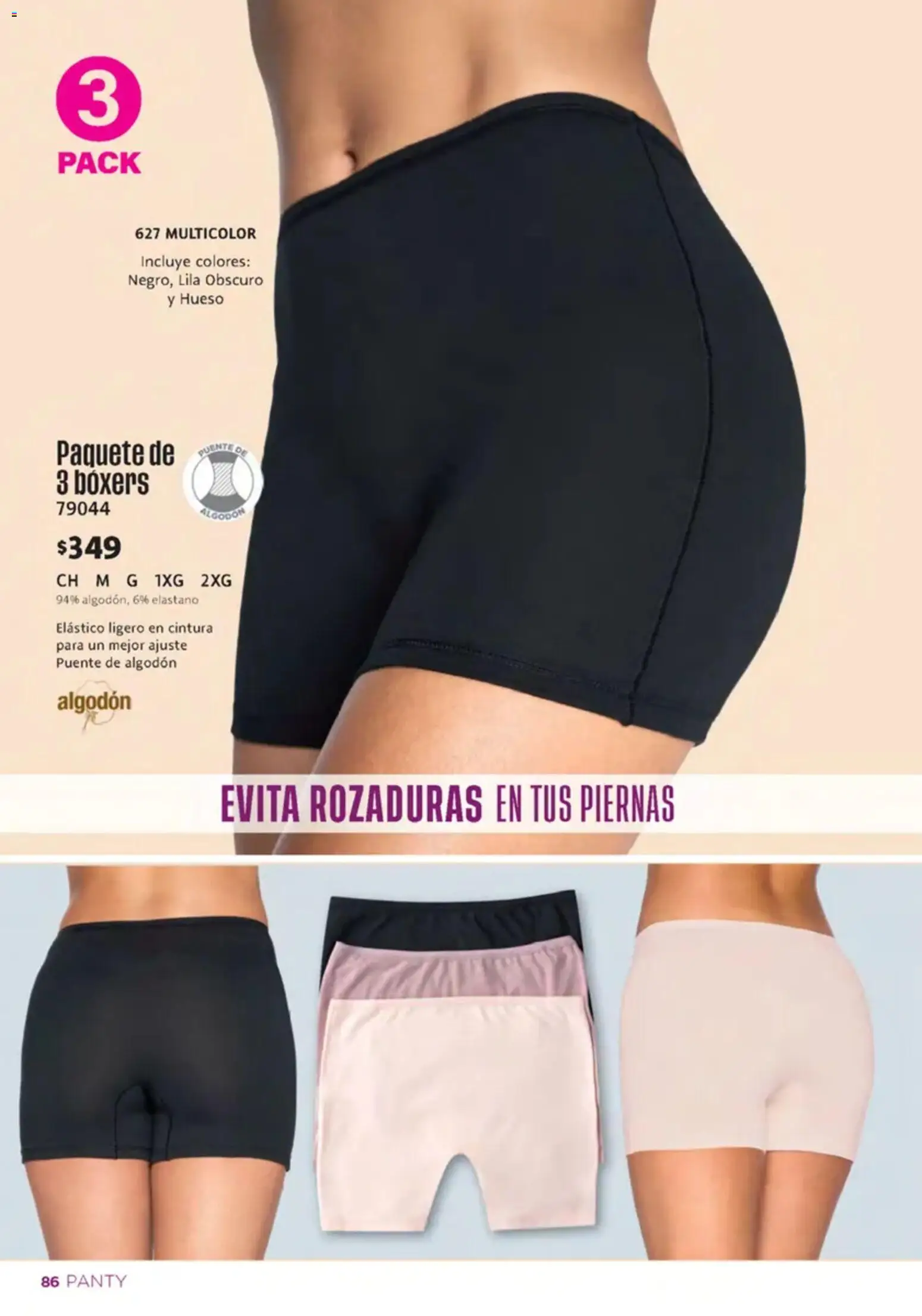 Nuevas ofertas de Ilusión válidas en toda la República Mexicana desde el 01/10/2026. ¡Encuentra las mejores ofertas en Ilusión catálogo Invierno! | Página: 88 | Productos: Boxers, Algodón