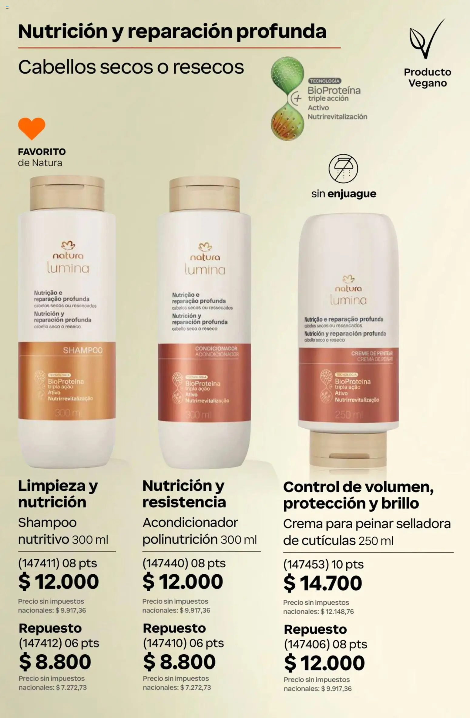 Catálogo Natura Ciclo 7 │ válido desde el 06.05.2026 | Página: 234 | Productos: Shampoo, Acondicionador, Crema de peinar, Crema