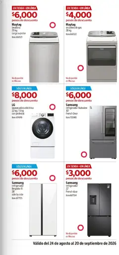 Vista previa de Maytag lavadora 29 kg carga superior, Maytag lavadora 29 kg carga superior, nuevo folleto de la tienda, válido en México a partir del 24/08/2026 | Página: 11