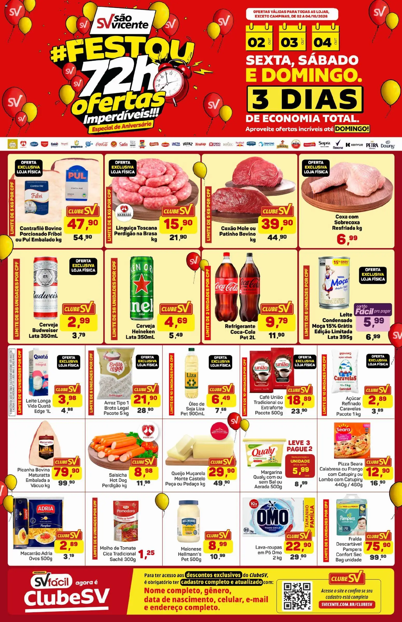 Supermercados São Vicente Folheto - válido de 02/10/2026 | Página: 1