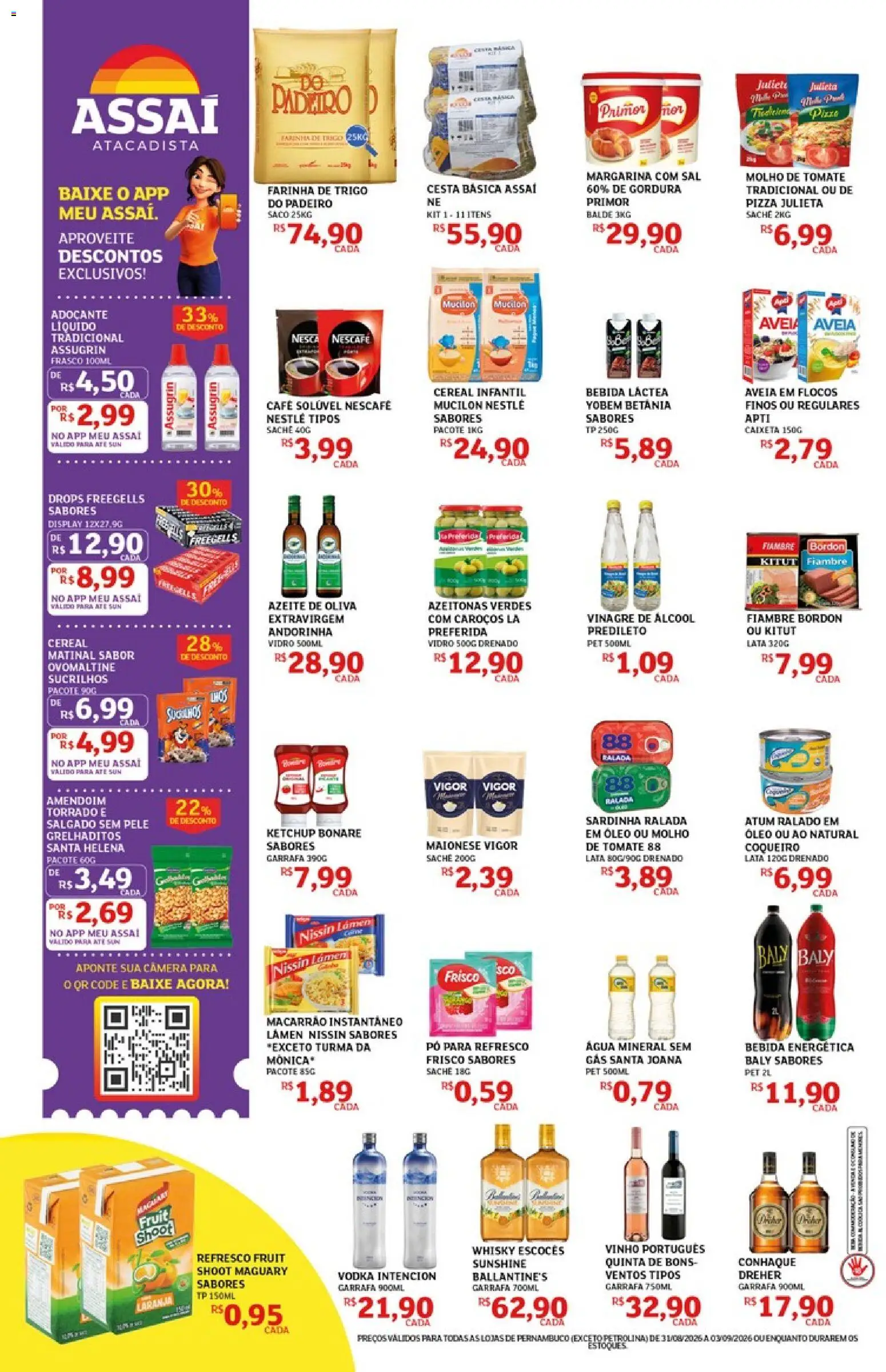 Assaí Atacadista Folheto - válido de 31/08/2026 | Página: 2 | Produtos: Bebida energética, Ketchup, Maionese, Margarina