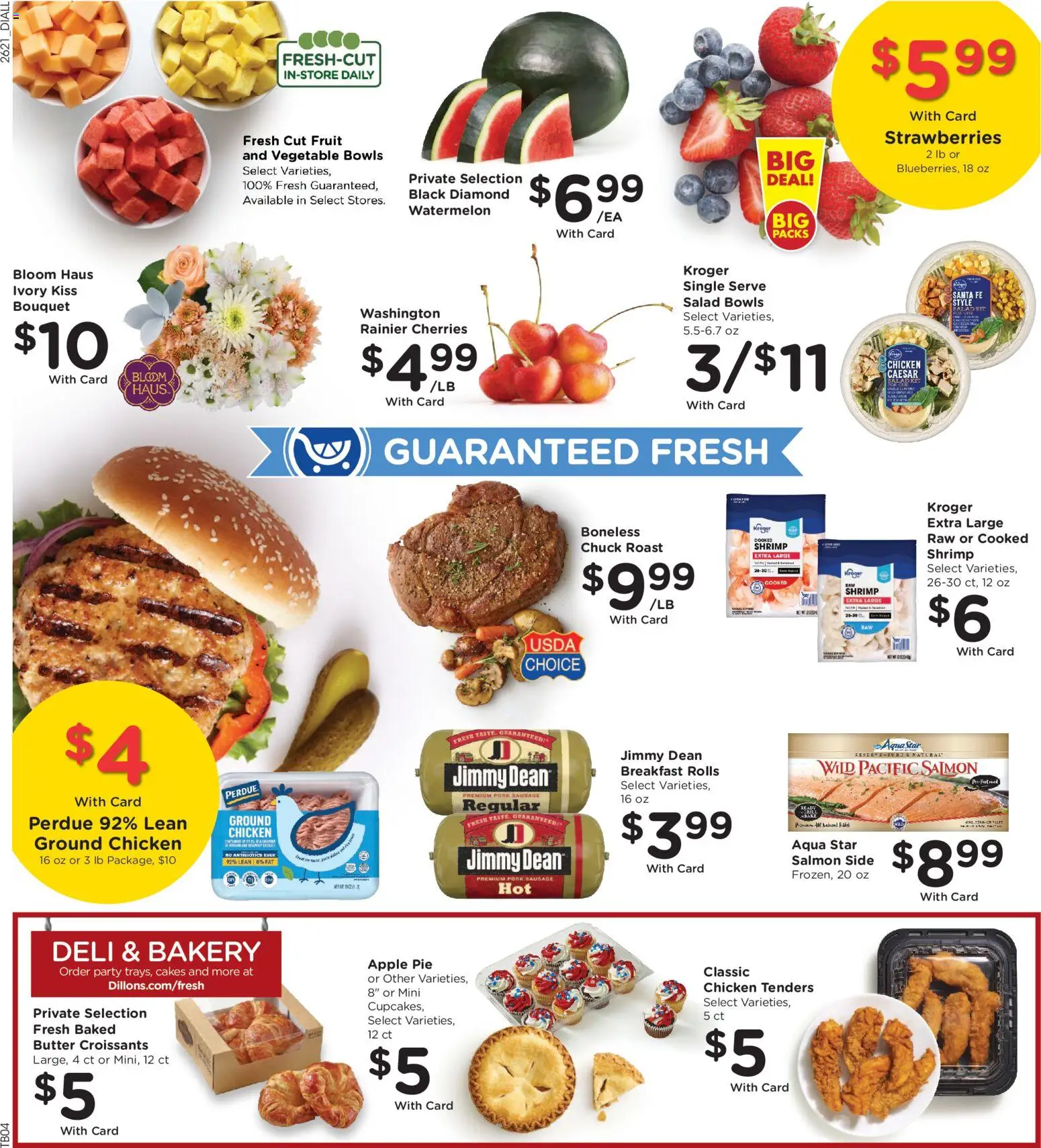 Dillons Weekly Ad - valid from 06/24/2026 | Page: 12 | Products: Bakery, Pork, Salad, Watermelon