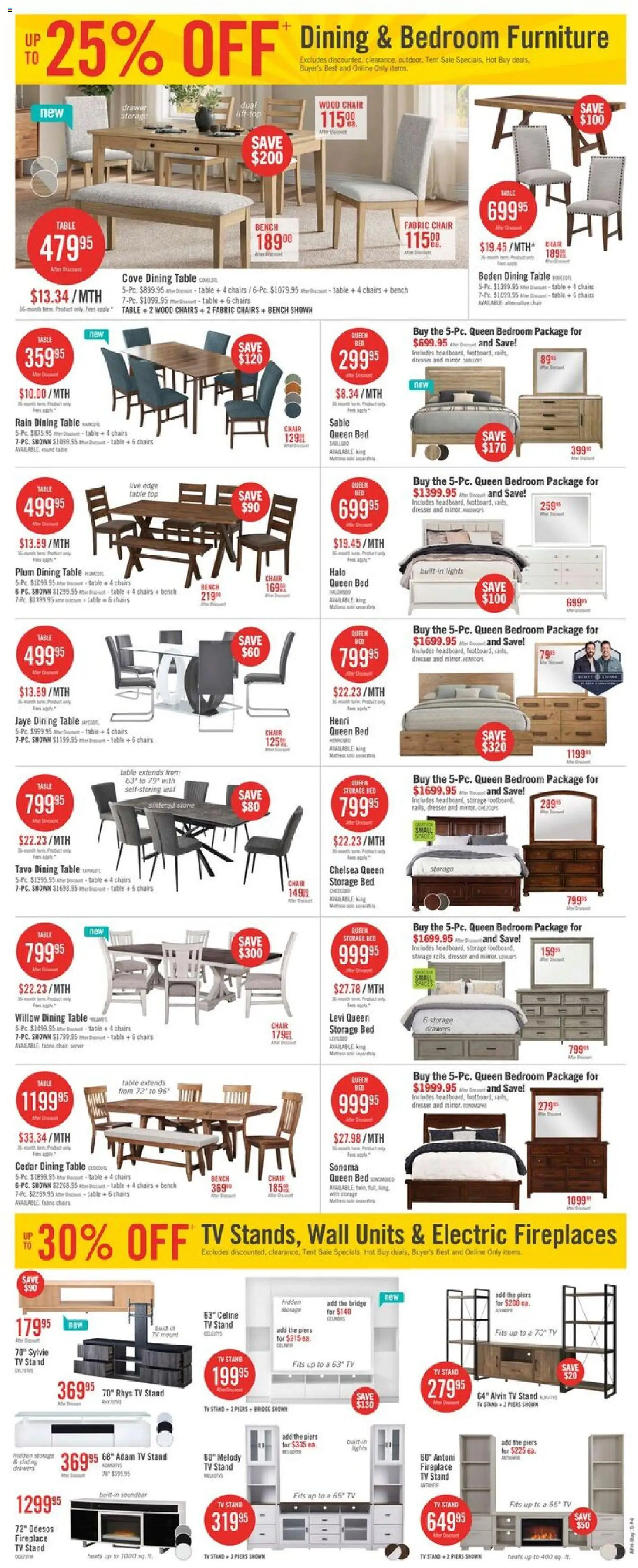 The Brick flyer valid from 15.05.2026 | Page: 8 | Products: Tv, Bed, Table, Chair