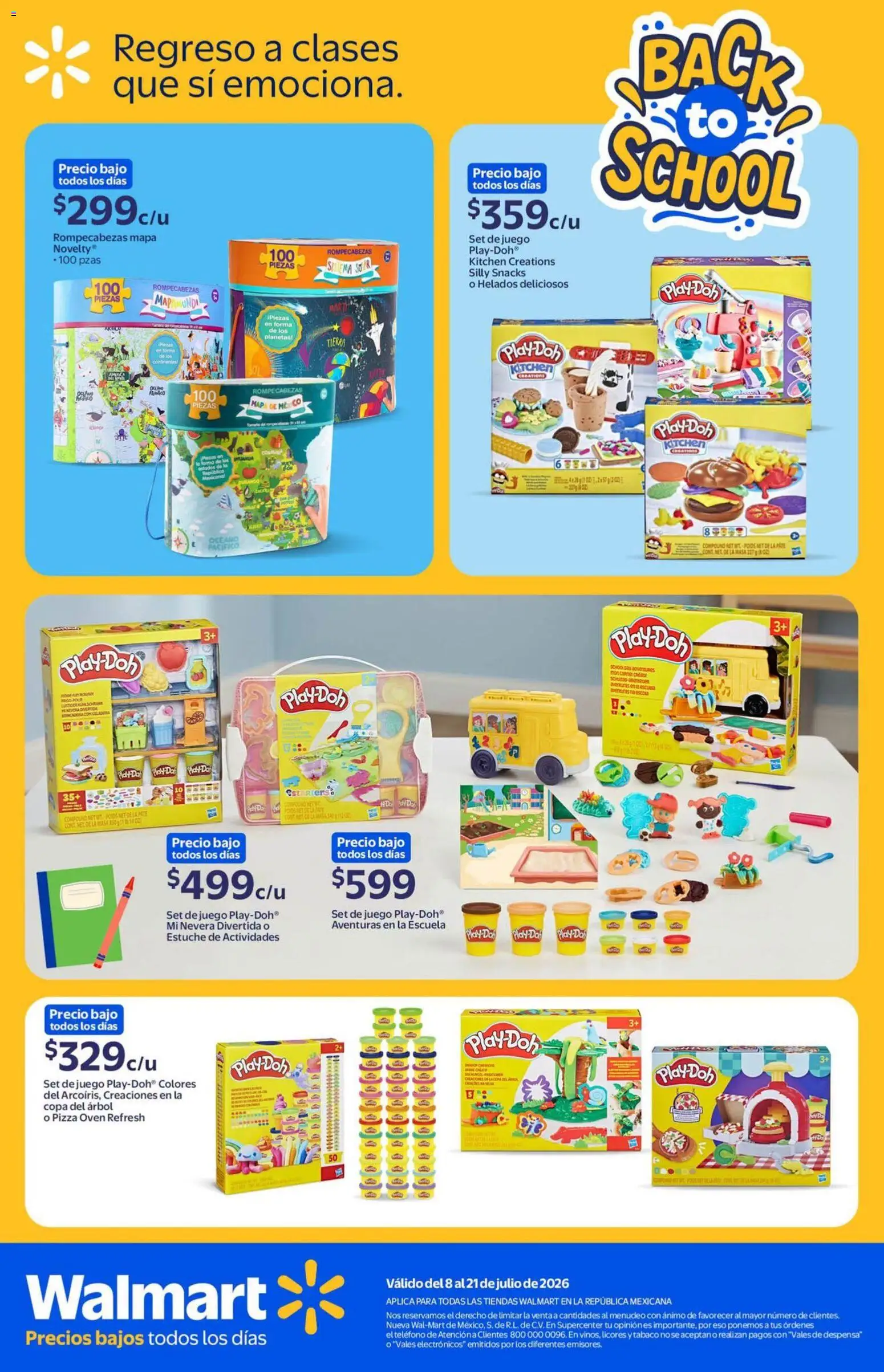 Nuevas ofertas de Walmart válidas en toda la República Mexicana desde el 08/07/2026. ¡Encuentra las mejores ofertas en Walmart folleto Back to School! | Página: 17 | Productos: Estuche, Pizza, Despensa, Teléfono